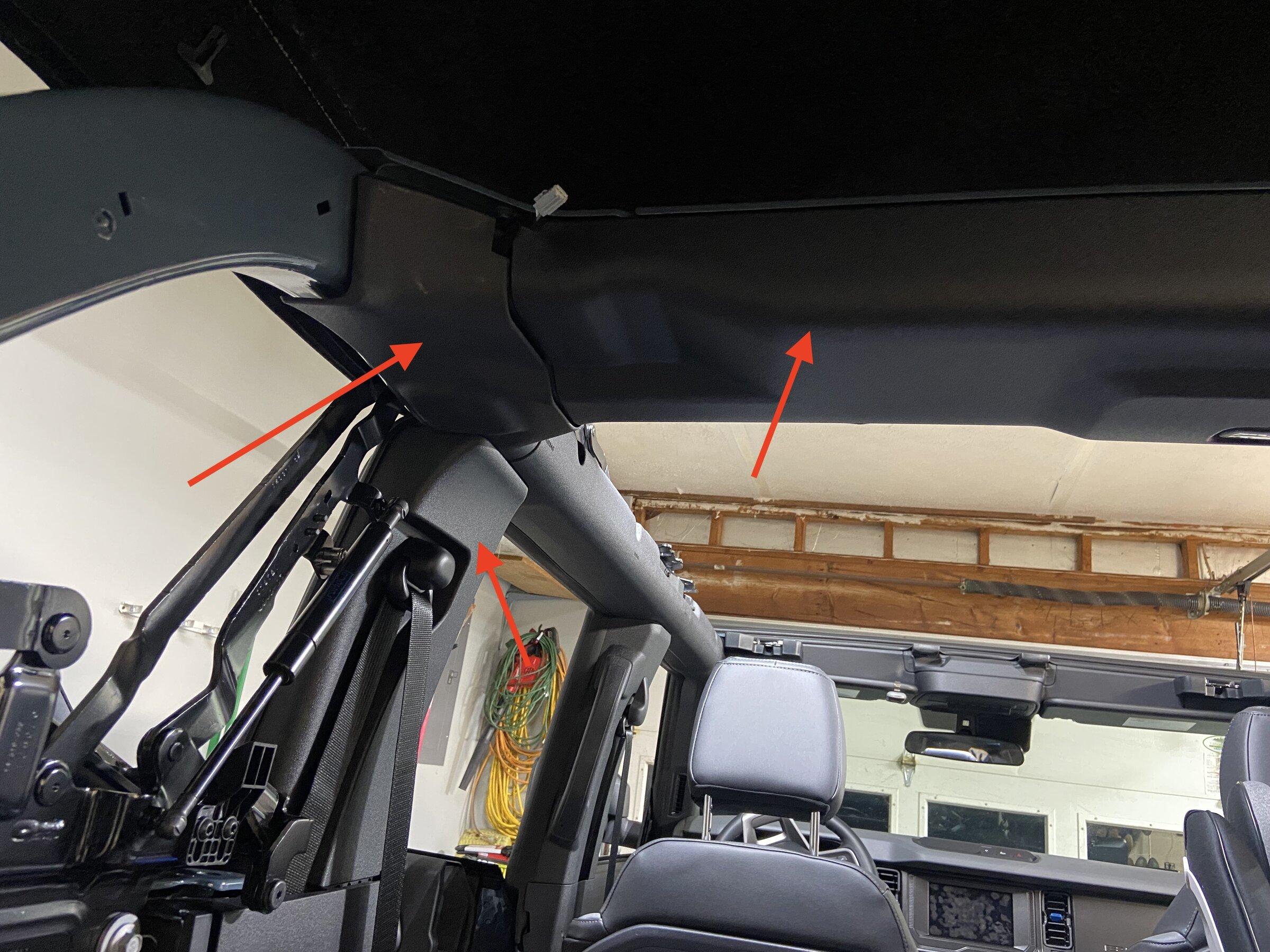 Ford Bronco Upgrading and amplifying rear pods - removing panels IMG_5347