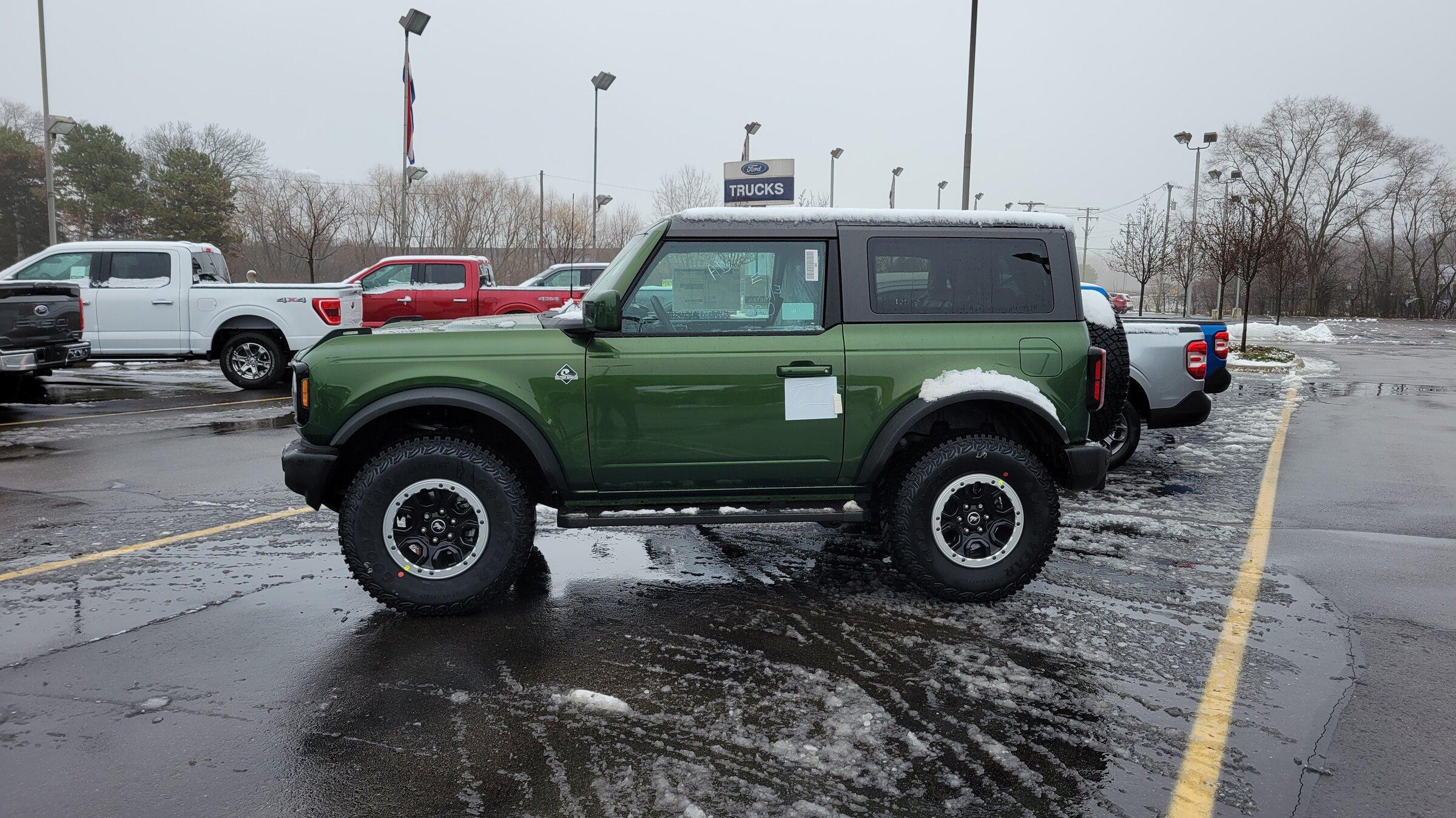 Ford Bronco My Eruption Green 2022 Bronco delivered! 20211229_104202