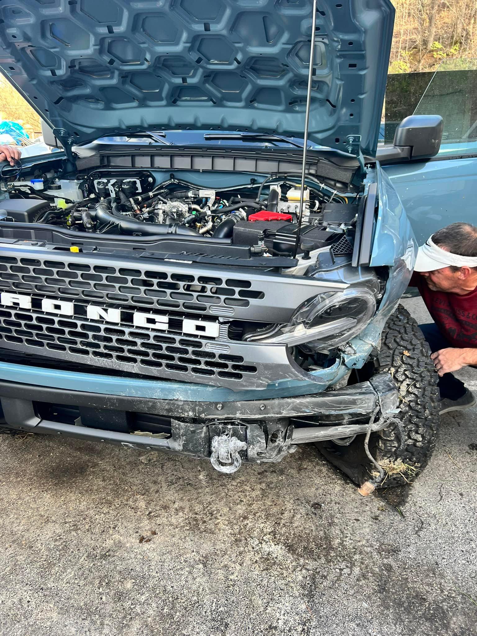 Ford Bronco Bronco totaled in head-on collision accident, but you should see the other guy! [Updates From Owner] 271138545_10224439969285611_5919672803926315040_n