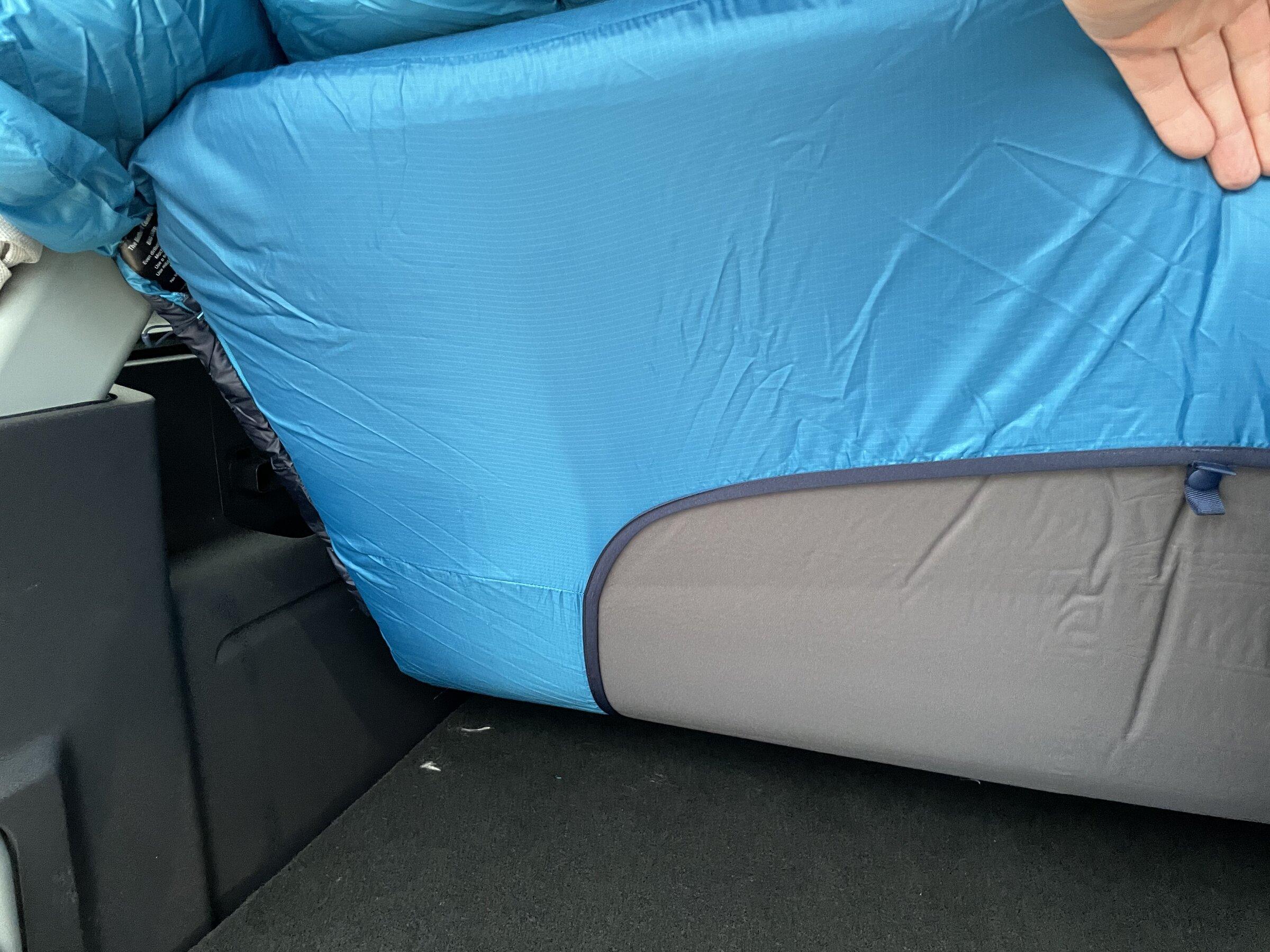 Ford Bronco 💤 Sleeping deck build in 4-door Bronco with photos, plans, and recommendations for a mattress and bedding setup. 5587eedd-8a33-4851-8739-409a541ceabd-jpe