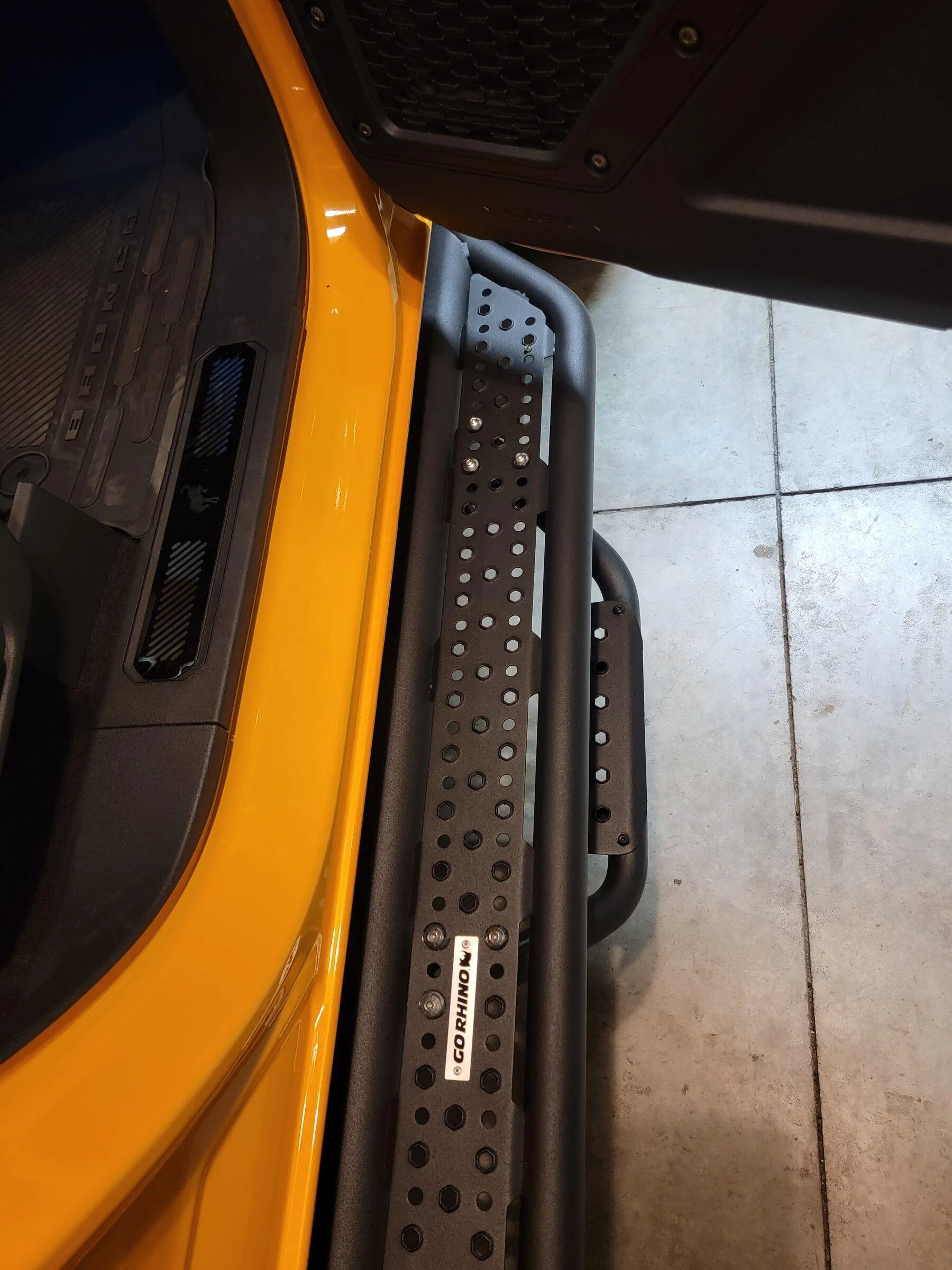 Ford Bronco GoRhino D6 Steps and Mudflaps, Anyone done it? 20211224_102028