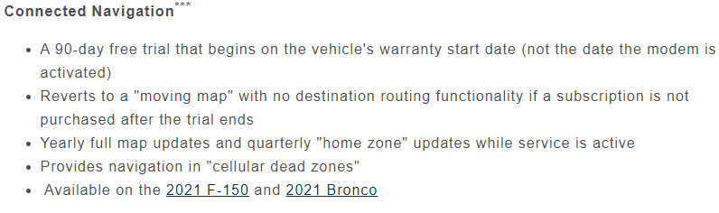 Ford Bronco Navigation on Lux vs High package? 1641235185551