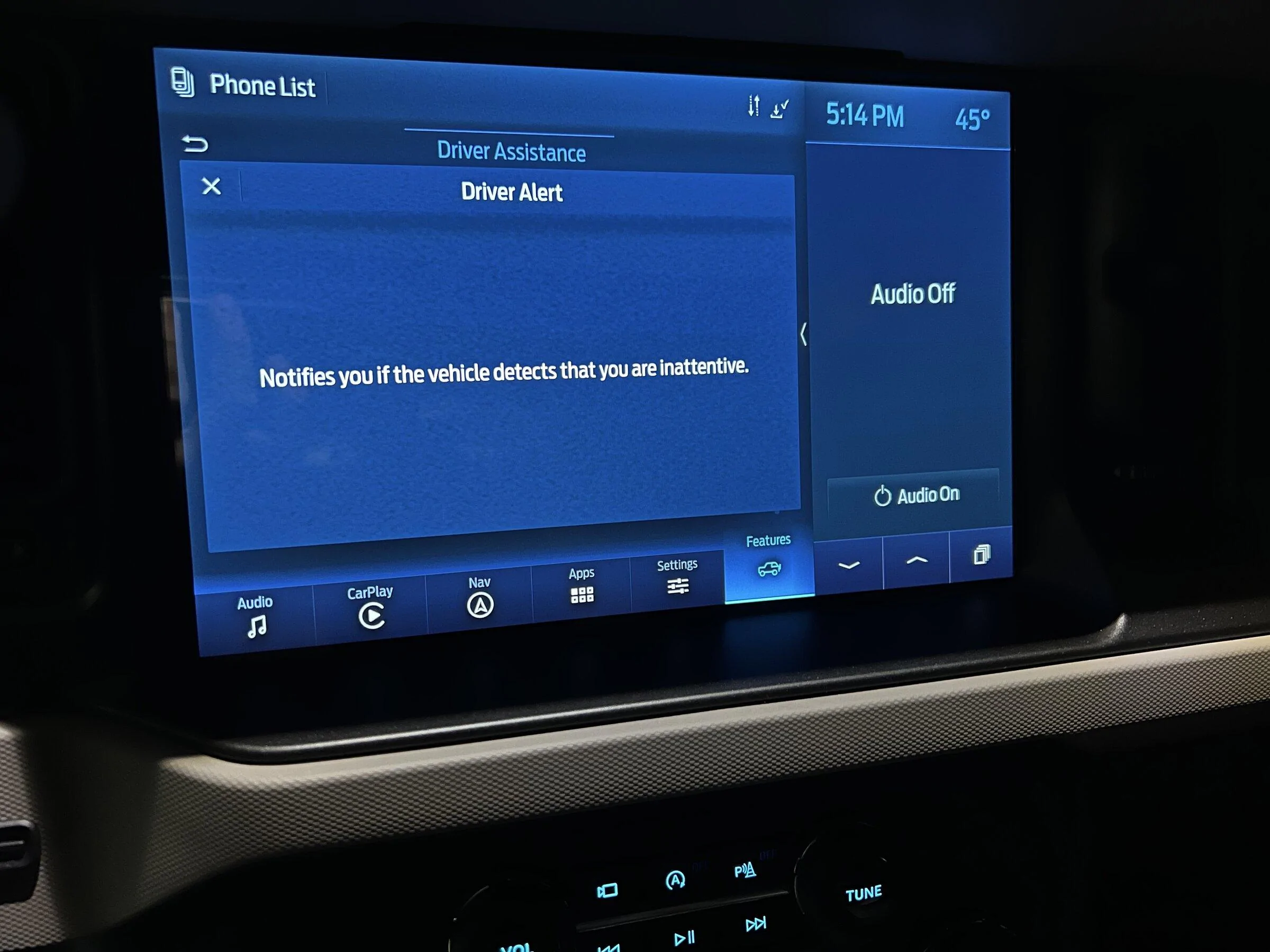 Ford Bronco Disable "Keep Your Hands on the Steering Wheel" warning alert? AE1C8346-01F2-4FBB-8A42-887A5F13CA95