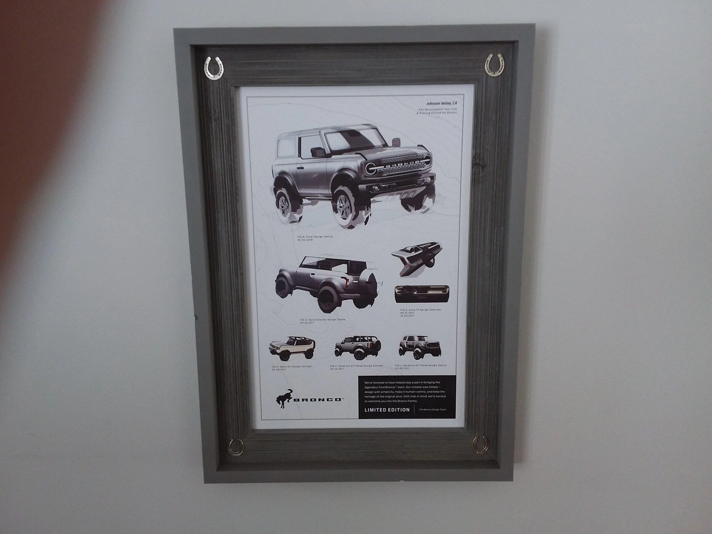 Ford Bronco Just sharing a neat poster frame. 20220105_115113