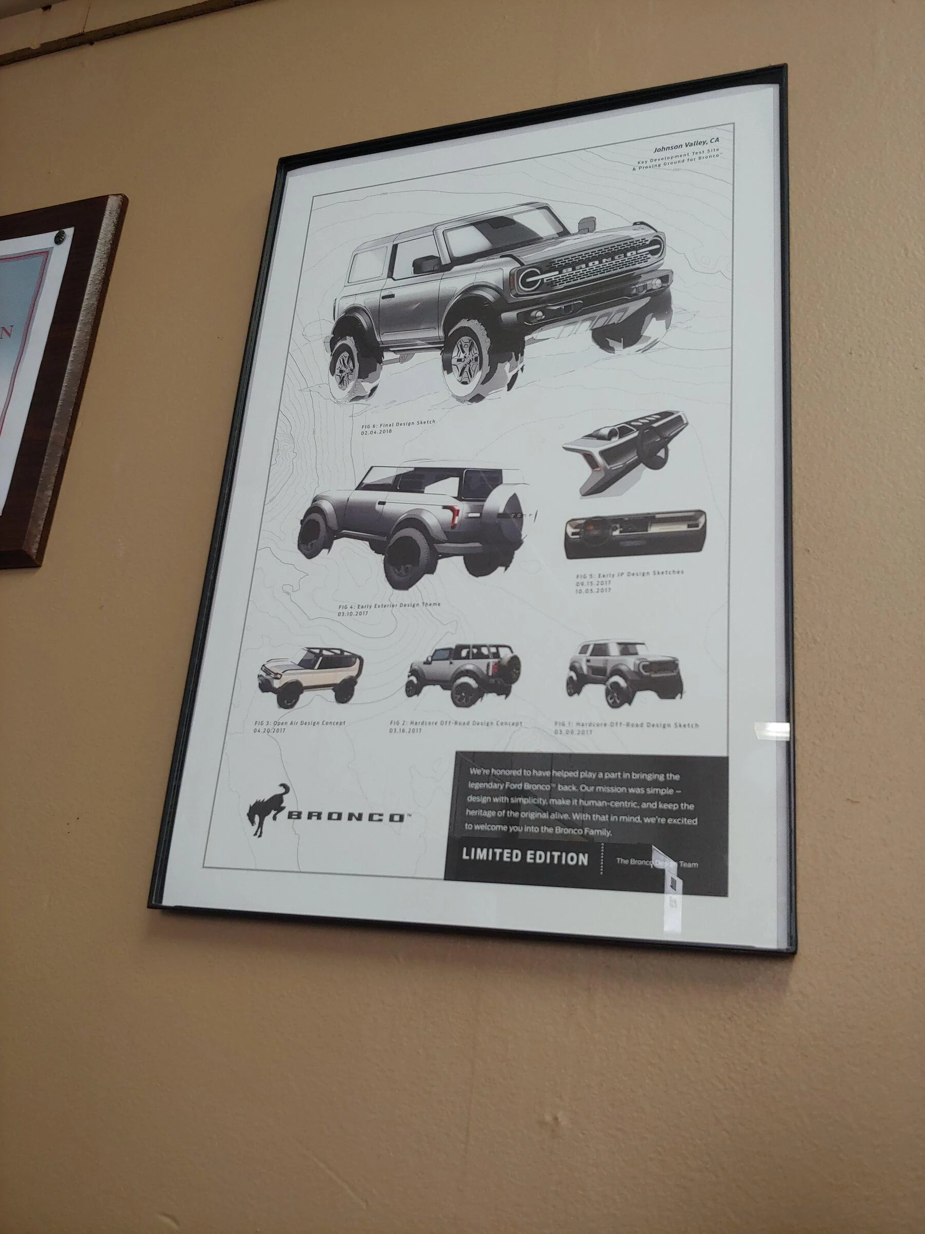 Ford Bronco Just sharing a neat poster frame. 20220105_101615