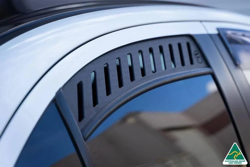 Ford Bronco Cheap DIY 5$ window vent option for in-vehicle camping! flow-designs-window-vents-evox-ralliart-lancer-03