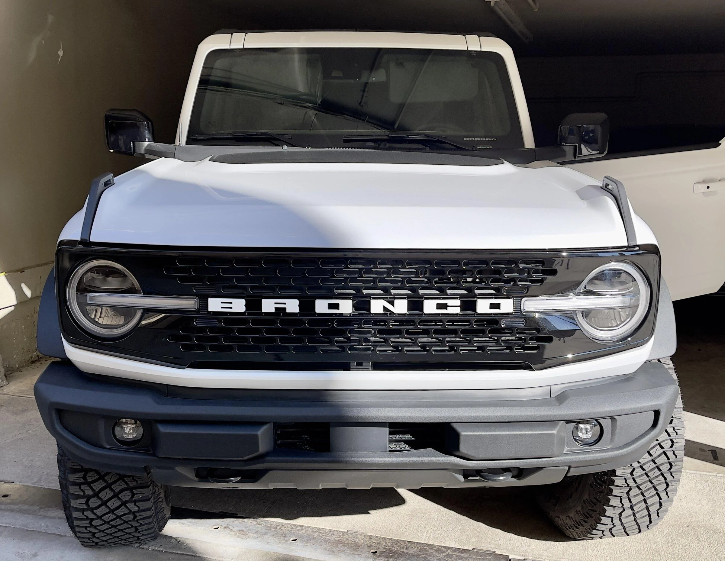 Ford Bronco Digging My New StickerFab Visor Warning Deletes IMG_9384