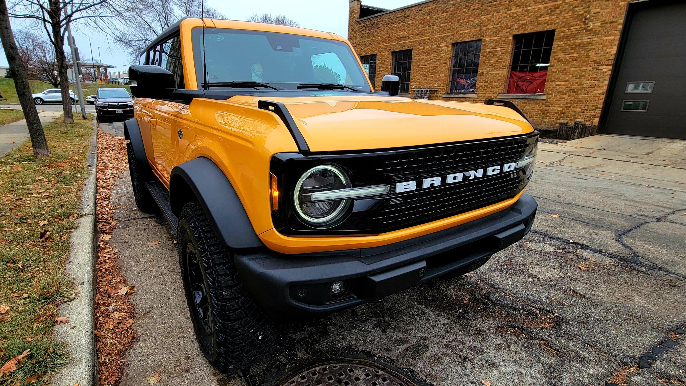Ford Bronco Replacing factory bumper with modular bumper 20211209_085900