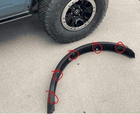 Ford Bronco Sasquatch mud flaps 2/14 update 1641572903574