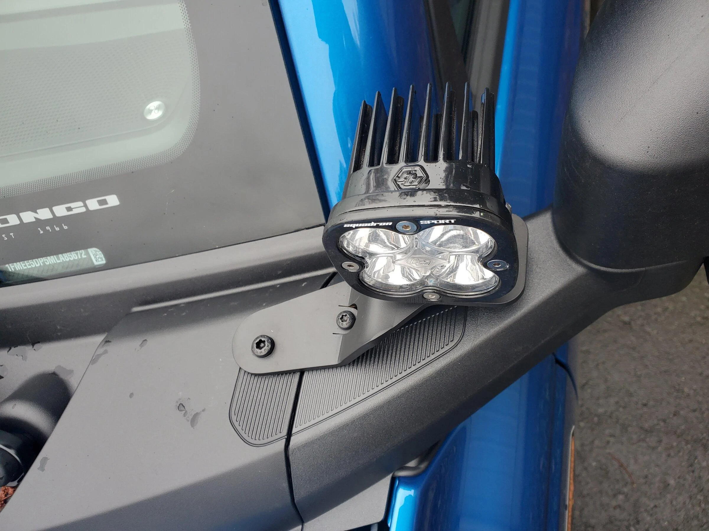 Ford Bronco Pilar light mounts 20220107_100924