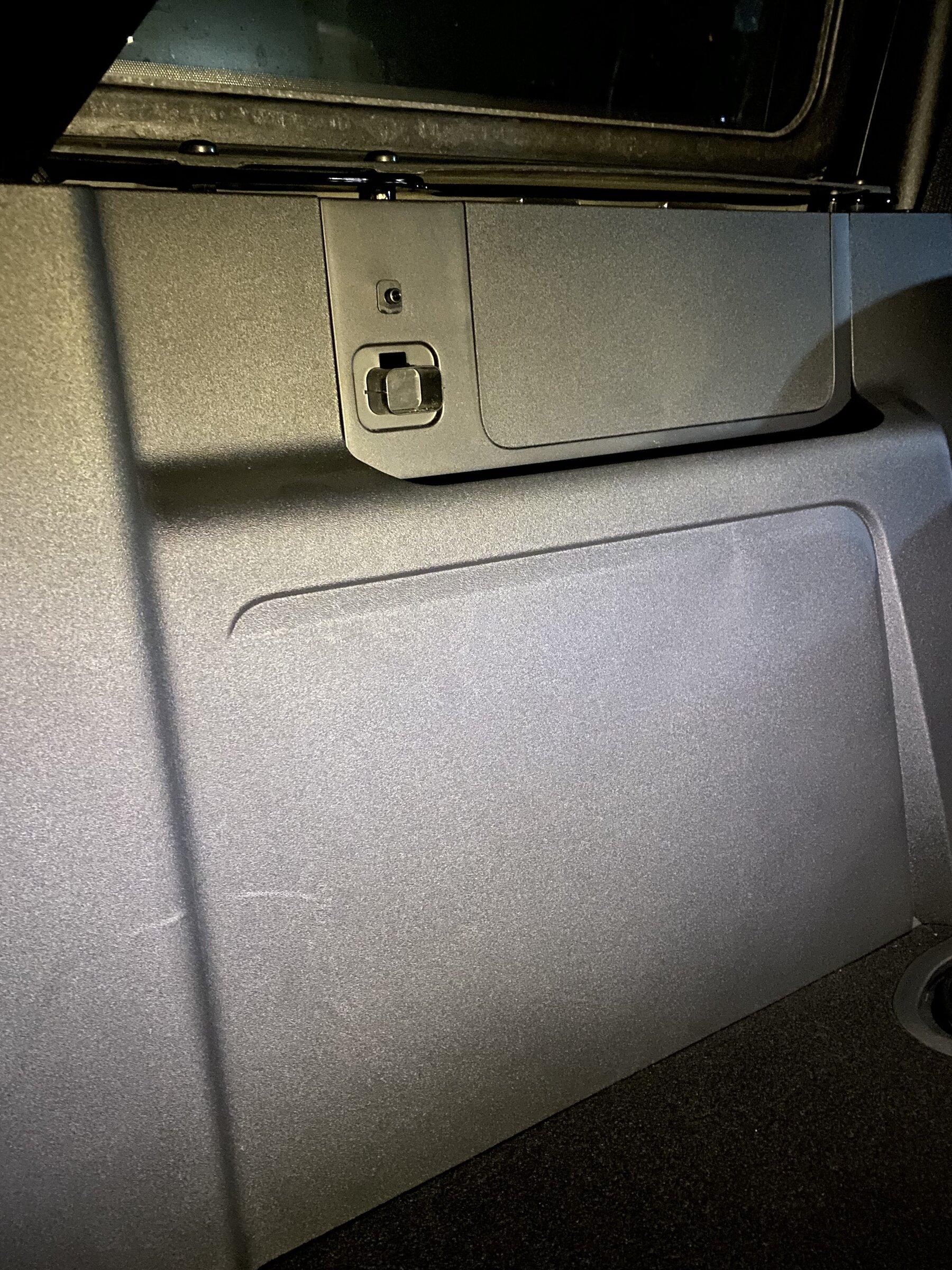 Ford Bronco Missing pieces from the cargo area Driver side cargo area