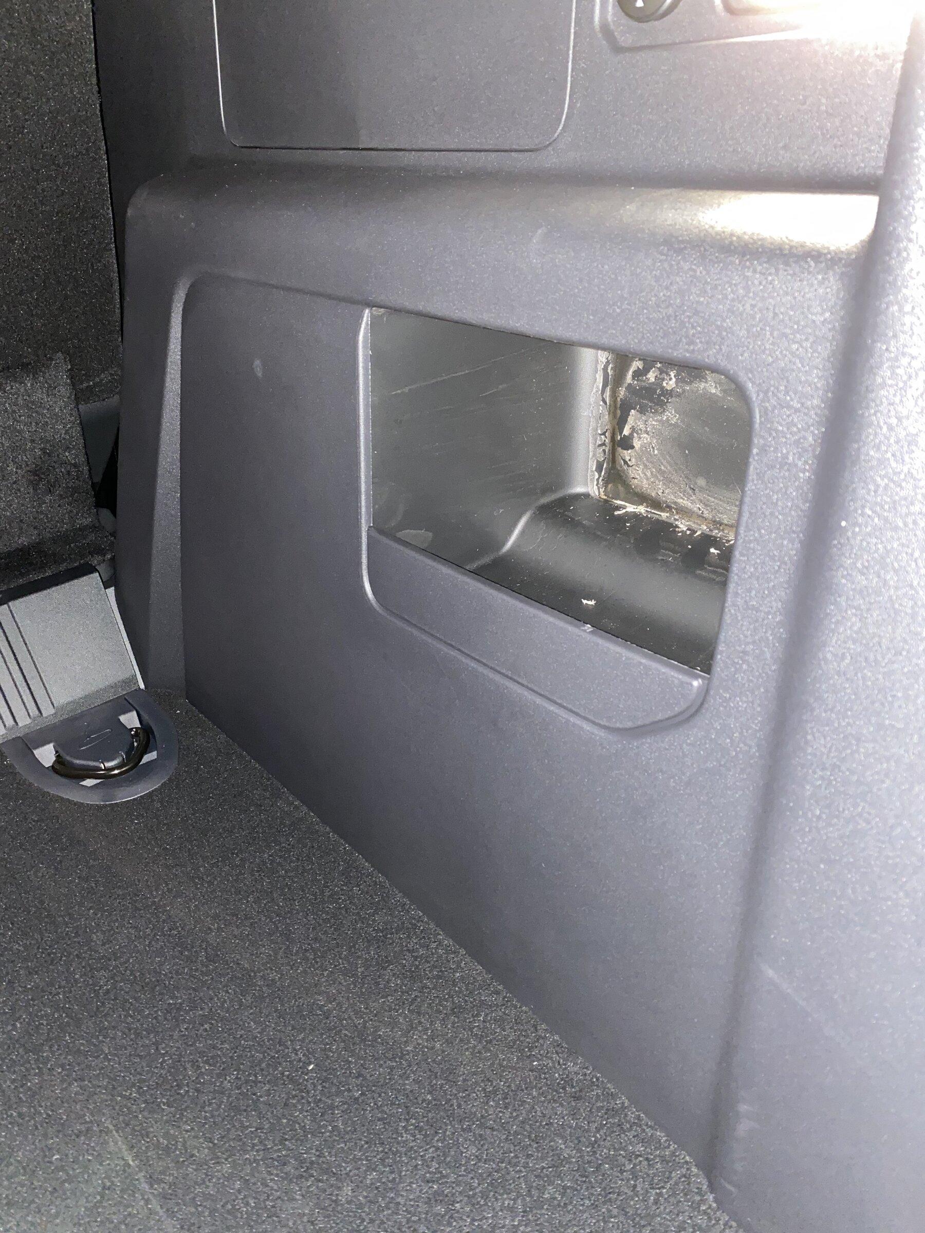Ford Bronco Missing pieces from the cargo area Passenger side cargo area