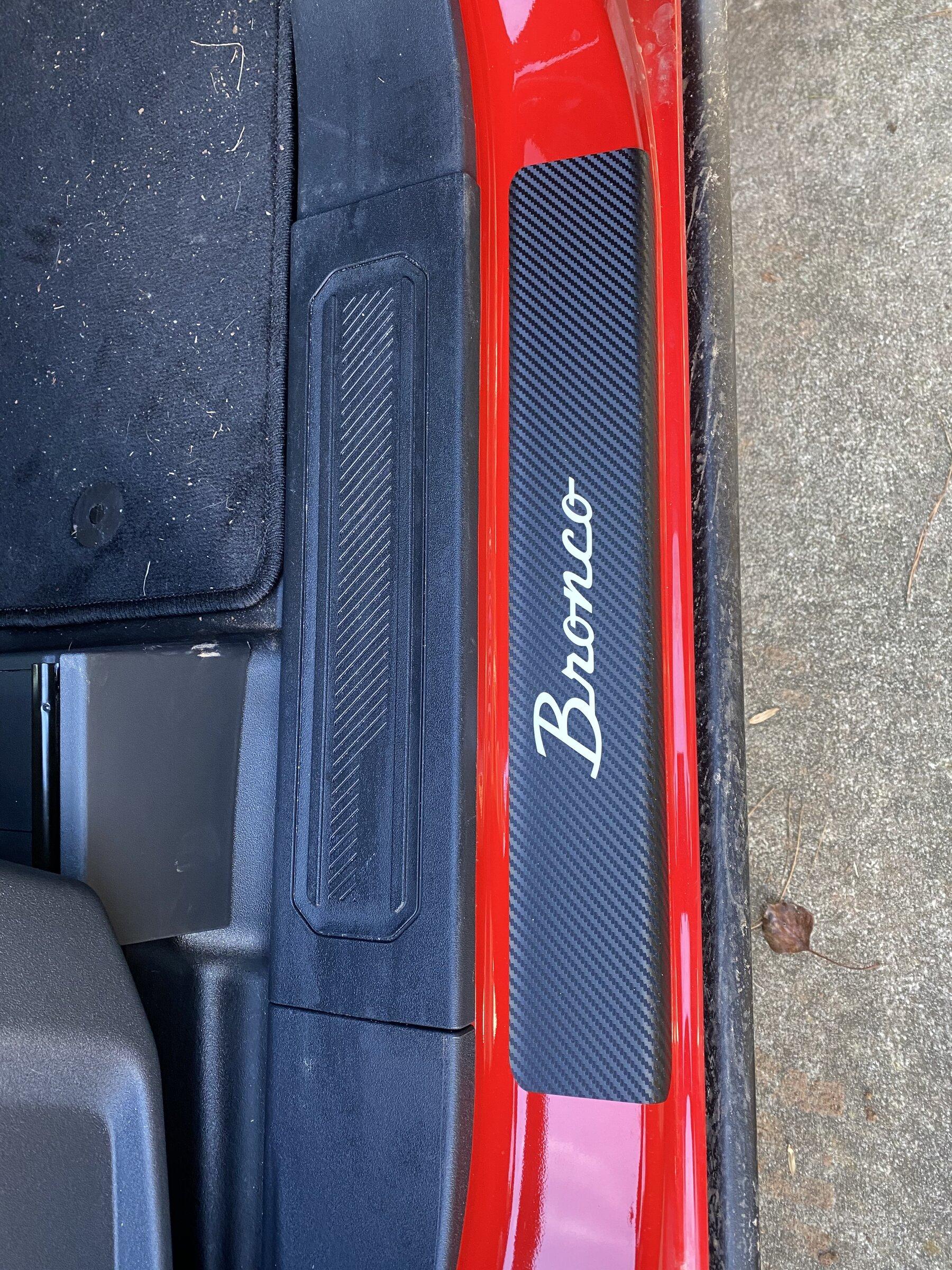Ford Bronco Installed StickerFab door sill protectors 9E3F1D48-4A50-4F4E-A331-A433F4DF487D
