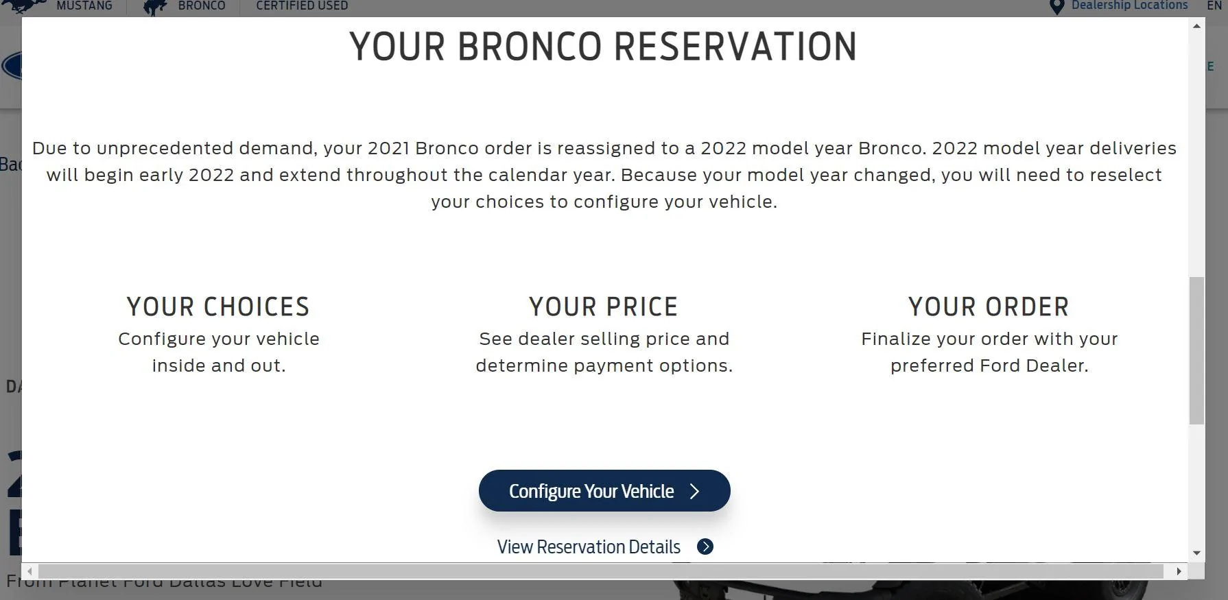 Ford Bronco Ford.com Site Having a Stroke? ford 2