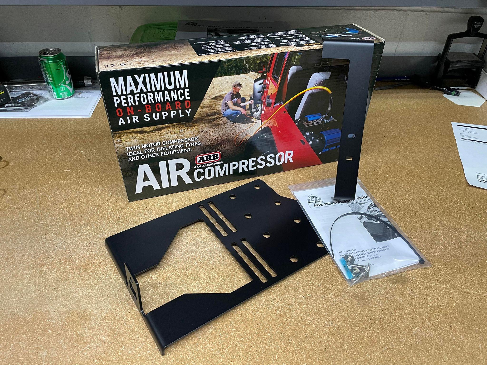 Ford Bronco DIY - ARB Twin Compressor Install using KR Off-Road Engine Bay Mount Kit