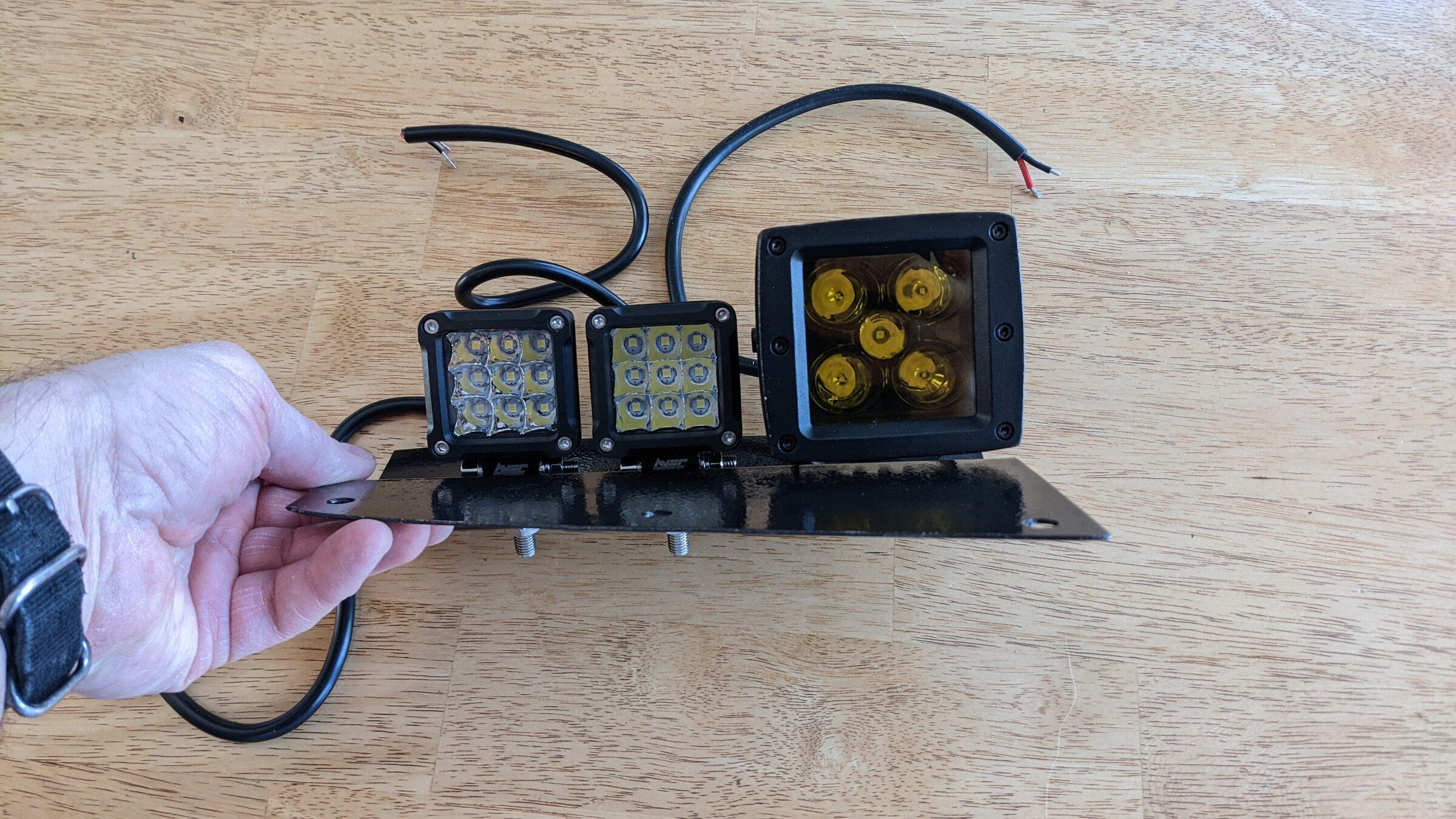 Ford Bronco DIY Budget Bumper Pocket Light Setup PXL_20220108_174112980