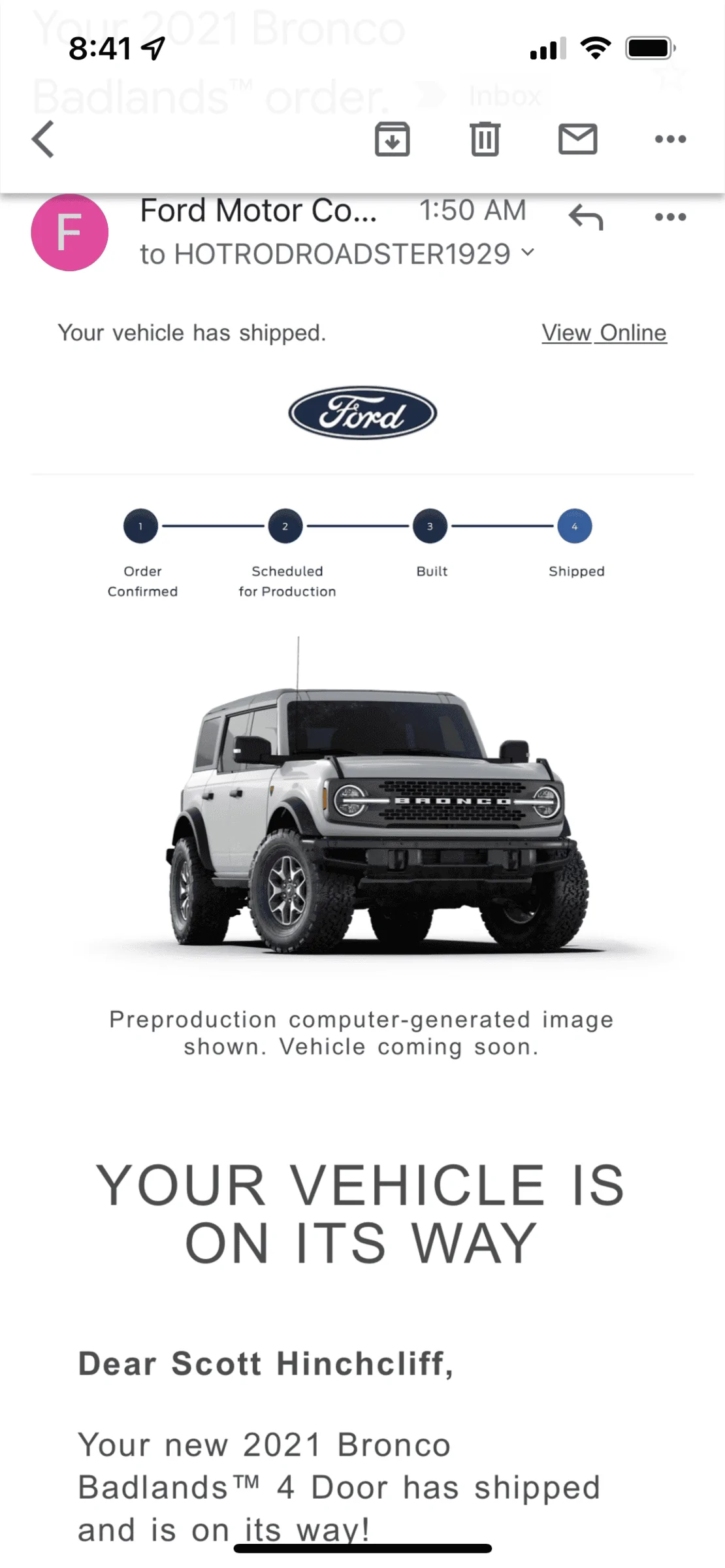 Ford Bronco *** DIRT MOUNTAIN Broncos - Built, Shipped, Delivered Tracker*** 98240127-56B8-45AA-9ADD-5C52BE7AFF11