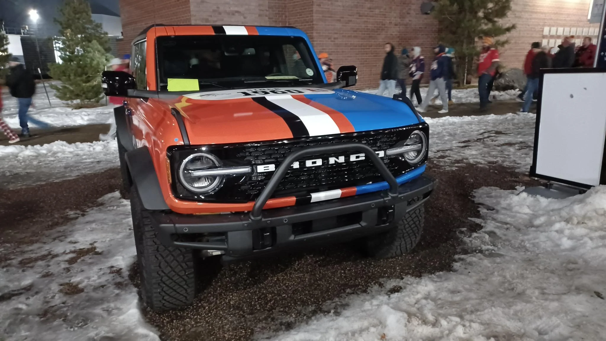 Ford Bronco Denver Bronco Themed Ford Bronco Unveiled at Home Game Denver Bronco themed Ford Bronco 4-Door SUV 1