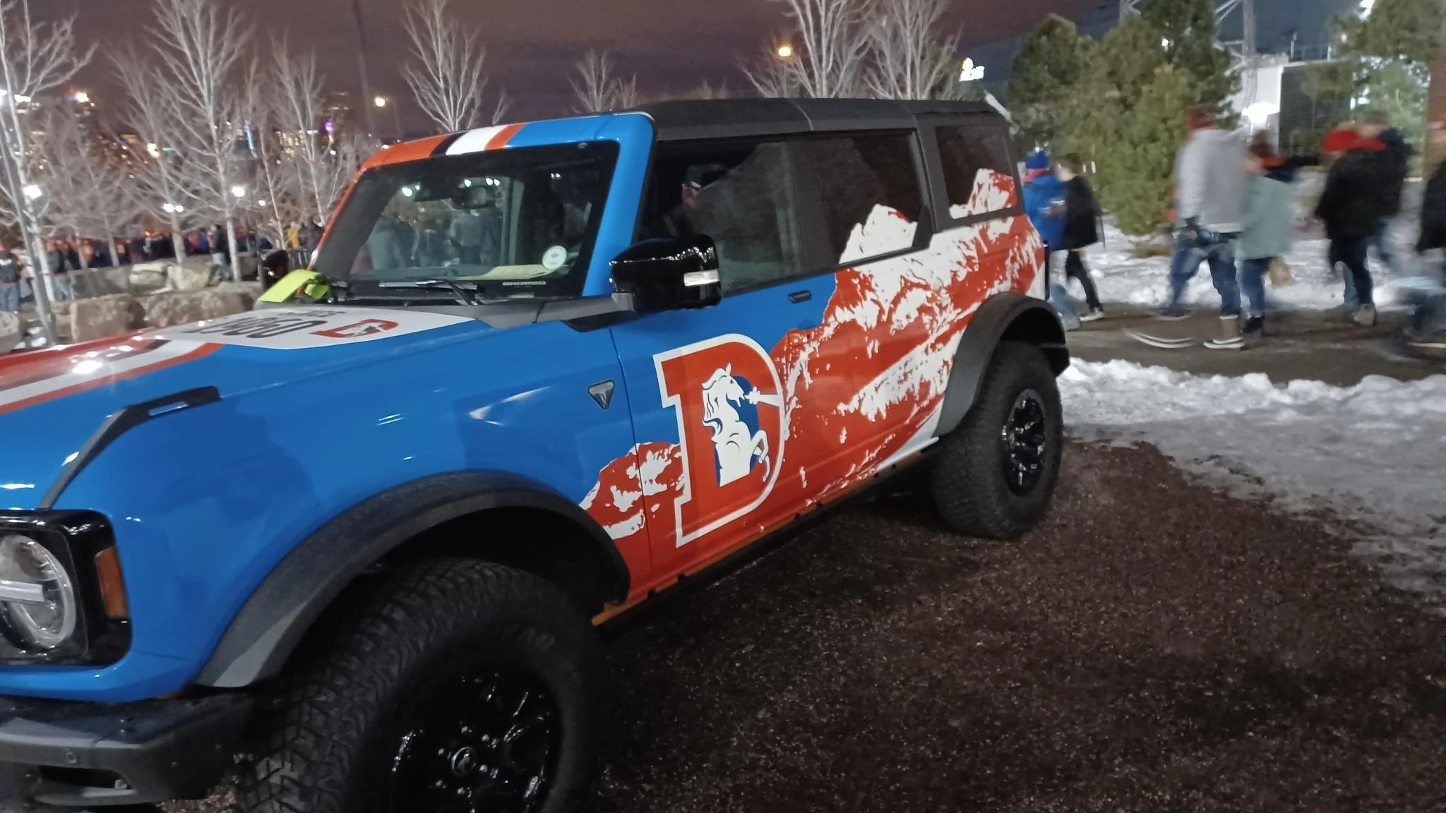 Ford Bronco Denver Bronco Themed Ford Bronco Unveiled at Home Game Denver Bronco themed Ford Bronco 4-Door SUV 4