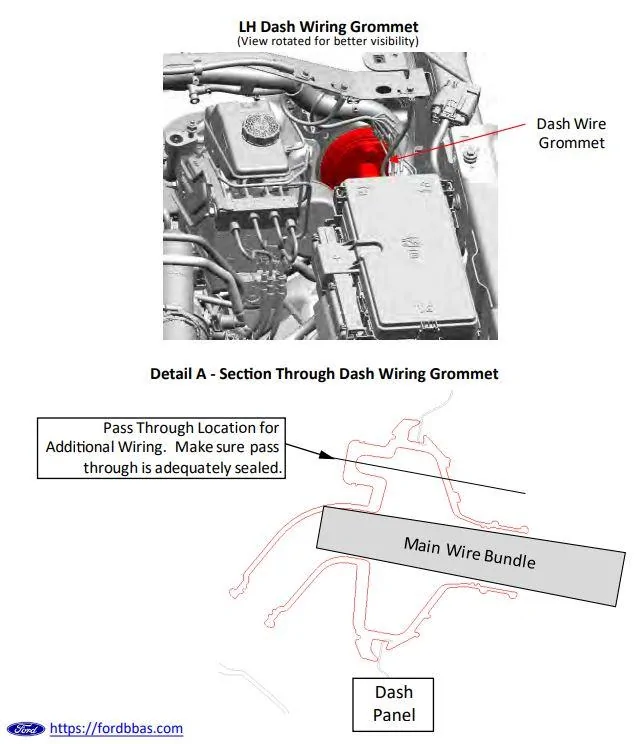 Ford Bronco Powering amp through grommet - big problem need help. Grommett
