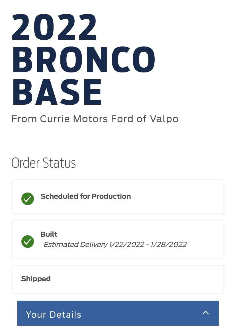 Ford Bronco 🛠 1/3/22 Build Week Group DB59FD0B-5B42-4428-800D-5A2BB8285FF2