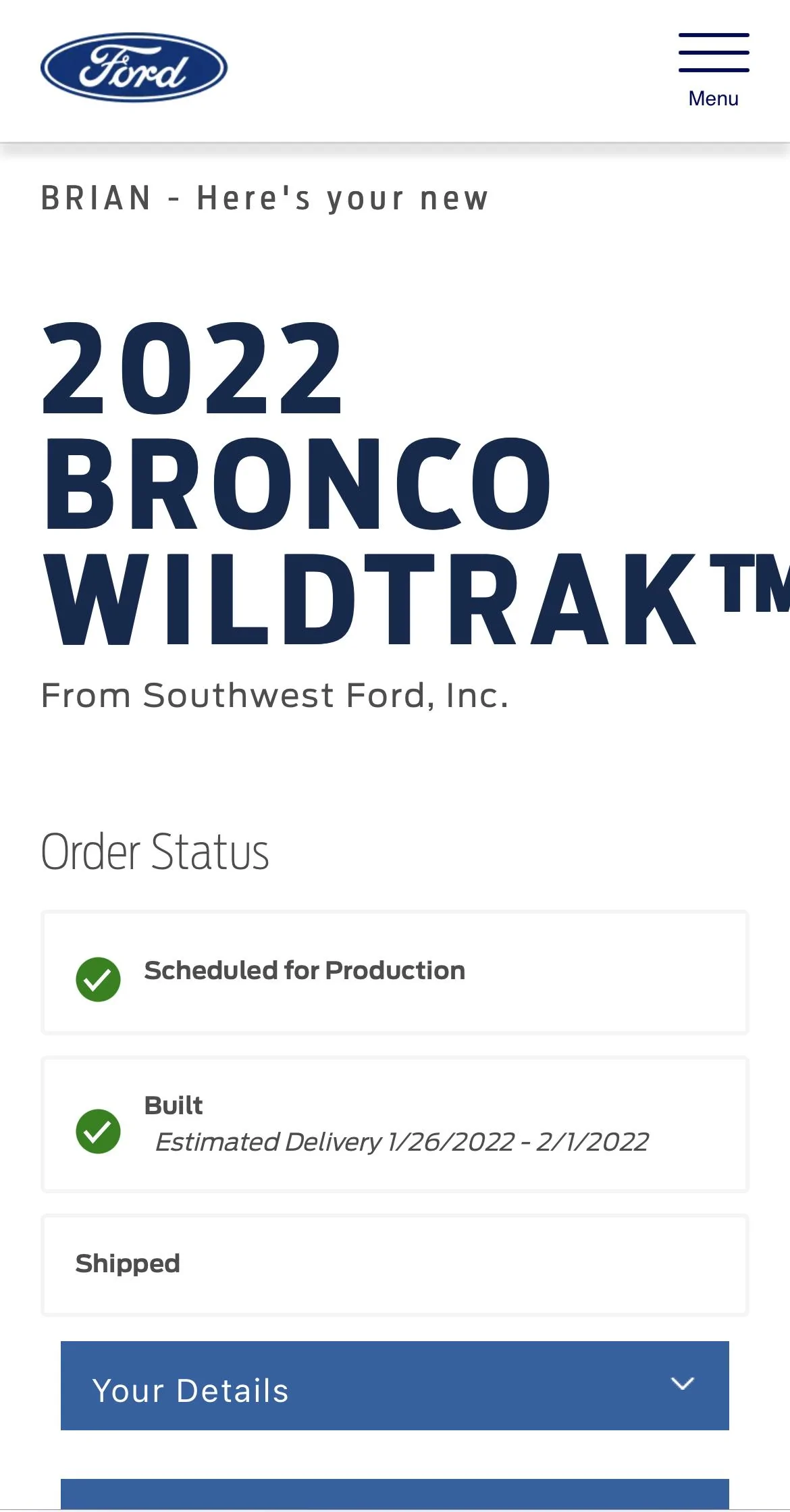 Ford Bronco 🛠 1/3/22 Build Week Group C6EB1C78-B5E7-4D2B-8CFA-01B62D6AECBF