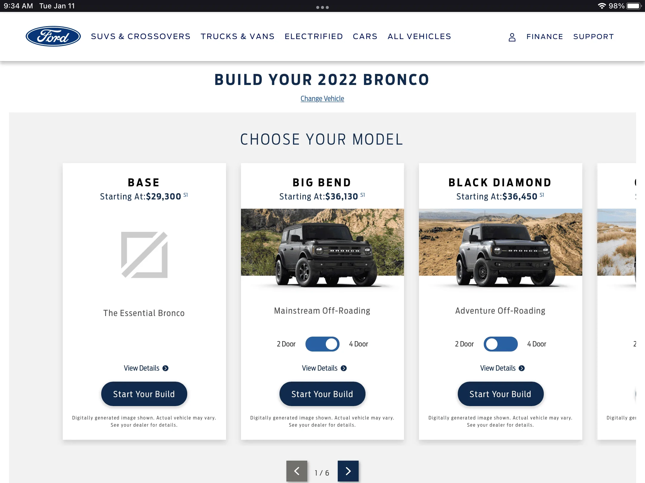 Ford Bronco No BASE trim available in Build & Price F660F592-2ED8-4A19-94BE-E29715857D1B