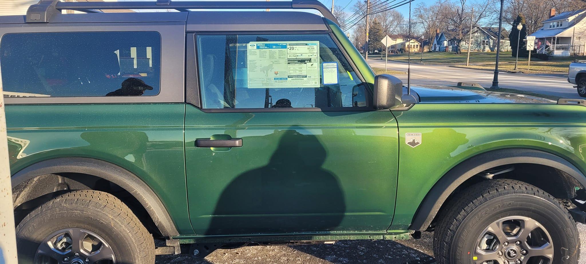 Ford Bronco ERUPTION GREEN Bronco Club Eruption Green Ford Bronco 2-Door Soft Top 3