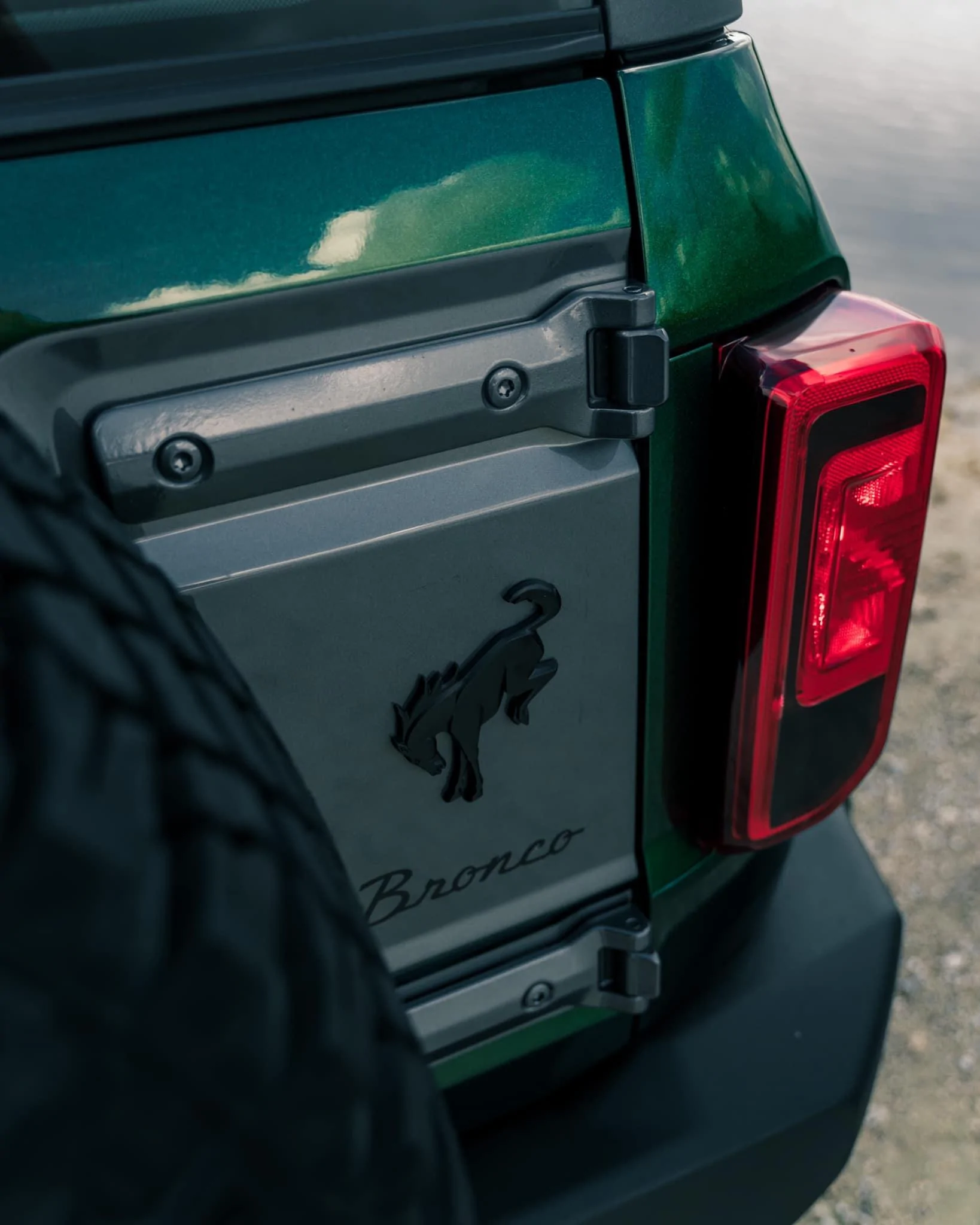 Ford Bronco "Sasquatch Patrol" Basesquatch in Gloss Metallic Racing Green wrap park ranger theme 271652922_385239183398728_7960169270969850118_n