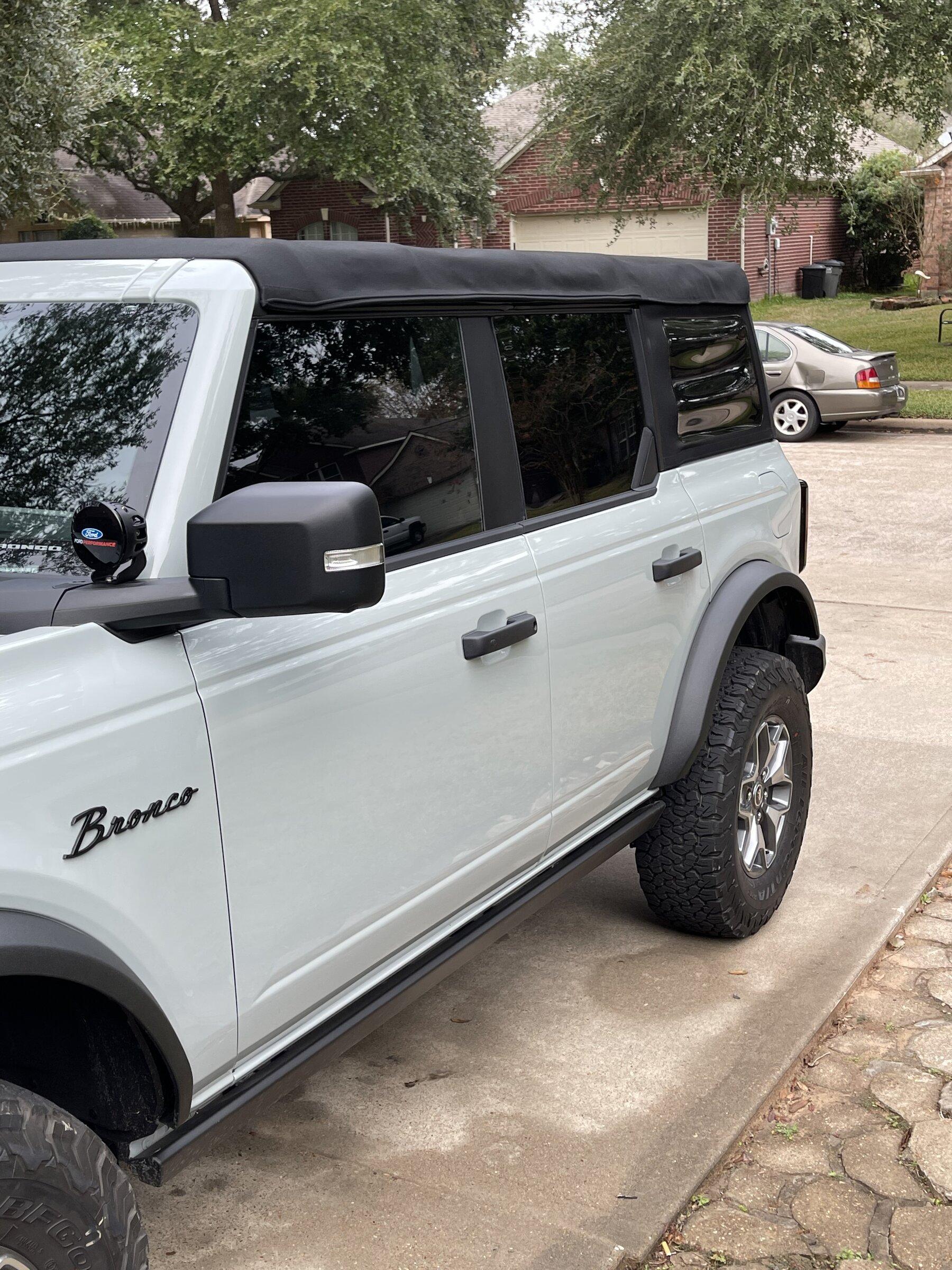 Ford Bronco Post your front side window tints 16771CAB-C2FE-43B5-8C80-C1ECD621D4AF