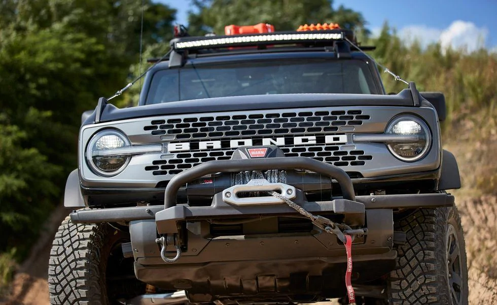 Ford Bronco What's going on between the lights and letters? Badlands