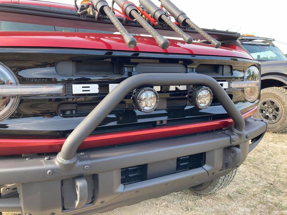 Ford Bronco What's going on between the lights and letters? Outer banks