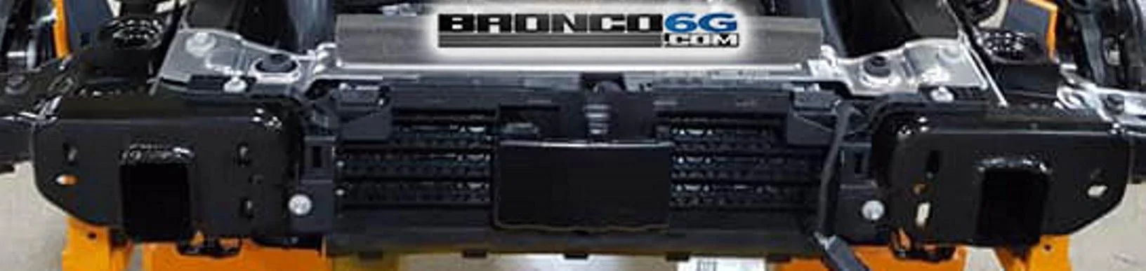Ford Bronco HD Modular Front Bumper Fog Lights - Brush Guard? 2021 Ford Broncon Engine chassis - Copy