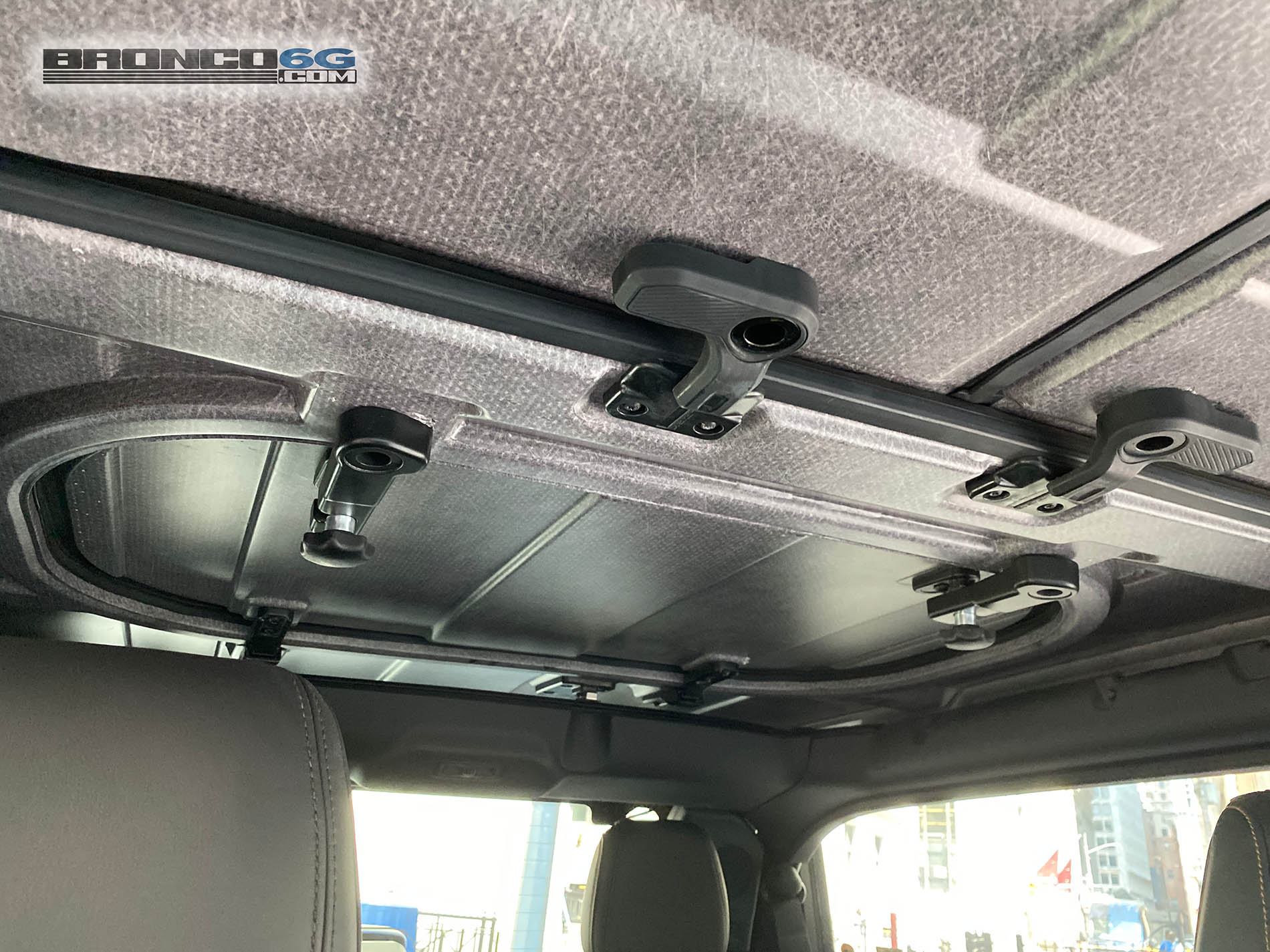 Ford Bronco 2021 Ford Bronco Makes NYC Debut at NYSE (Aug 17) - Pics, Video, Q&A 2021 Ford Bronco Hard Top Sound Deadening Headliner 4