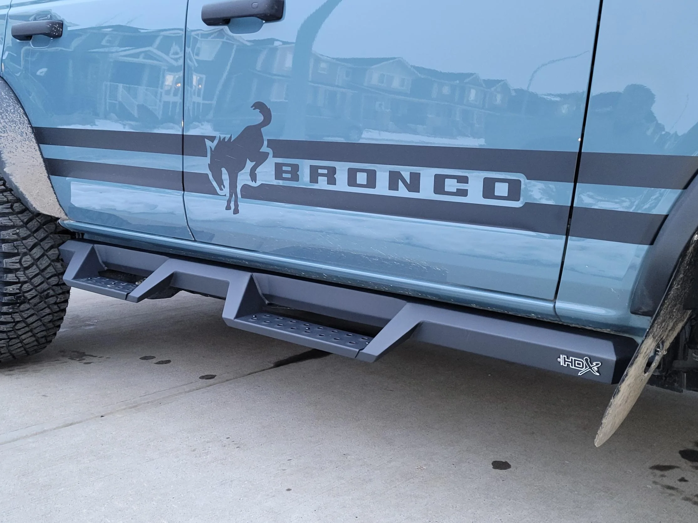 Ford Bronco Rock Rails, Side Steps, and Sliders. 20220112_163552