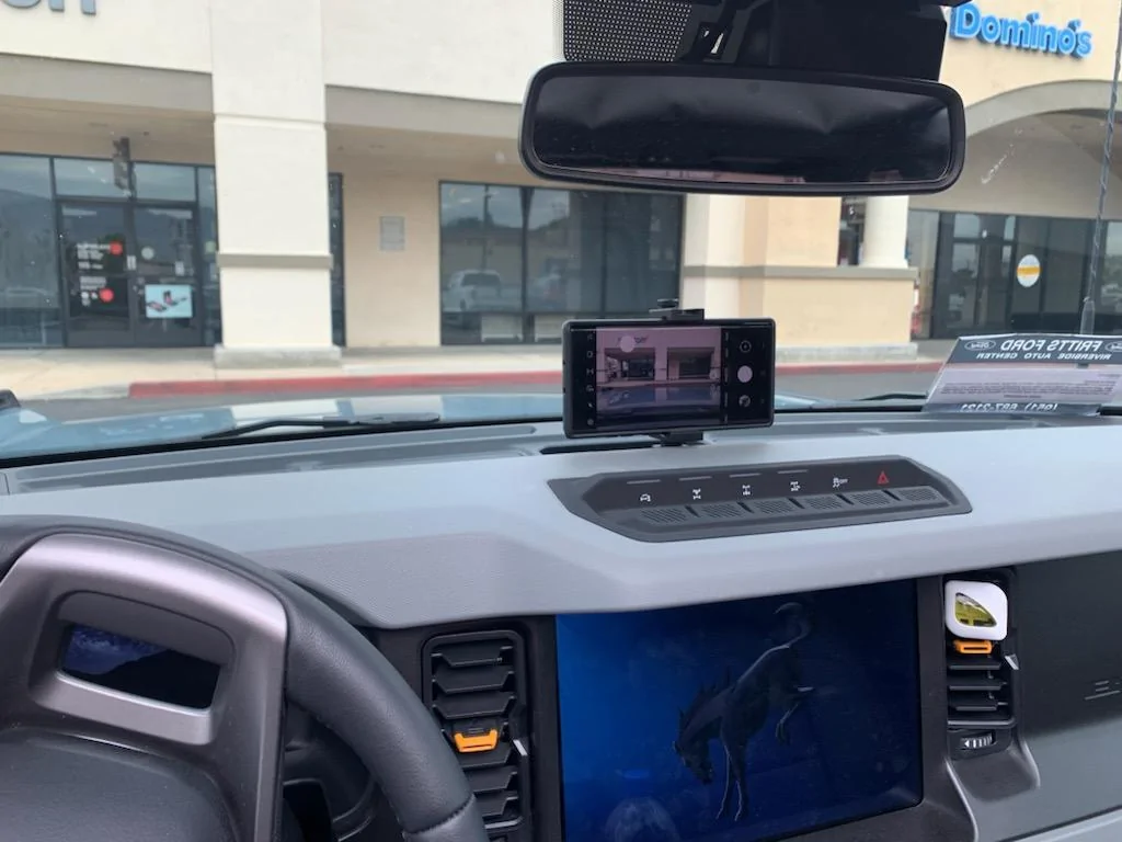 Ford Bronco Under $20 dash phone setup IMG_0575
