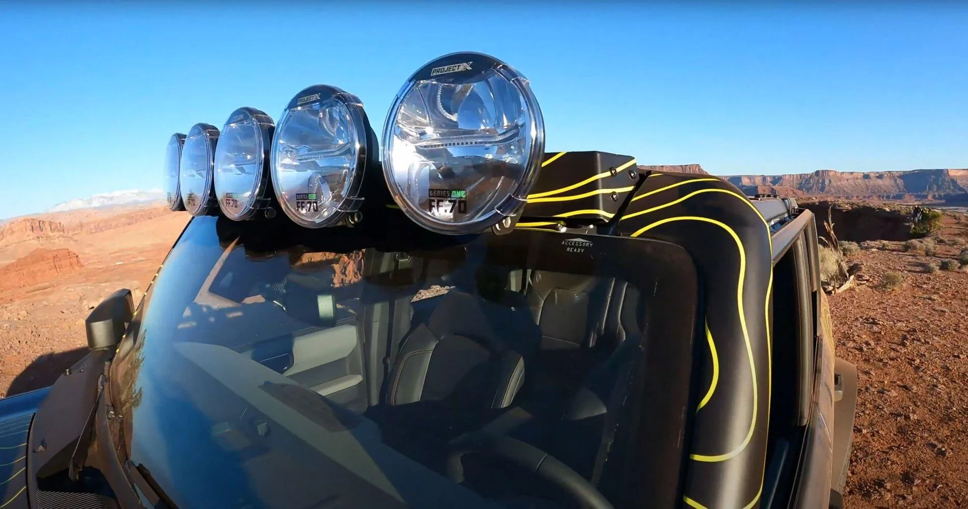 Ford Bronco Pilar light mounts bronco roudn lights