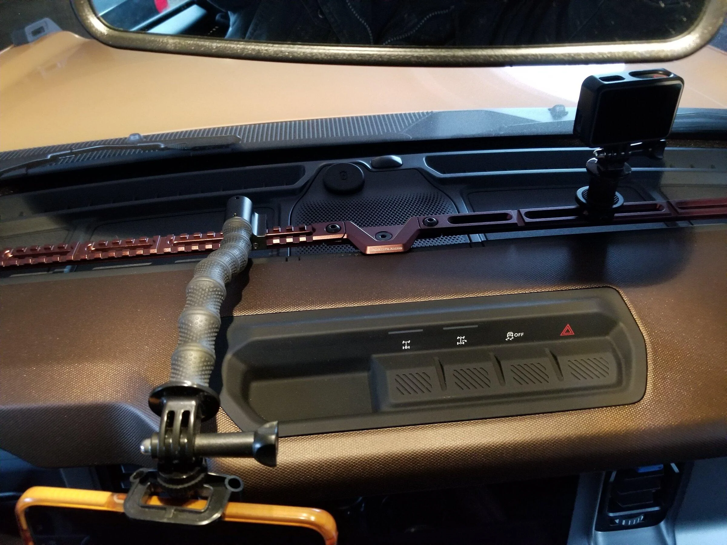 Ford Bronco Installed Archetype Racing BYOD Rail - Tech Bronze 20220114_073634