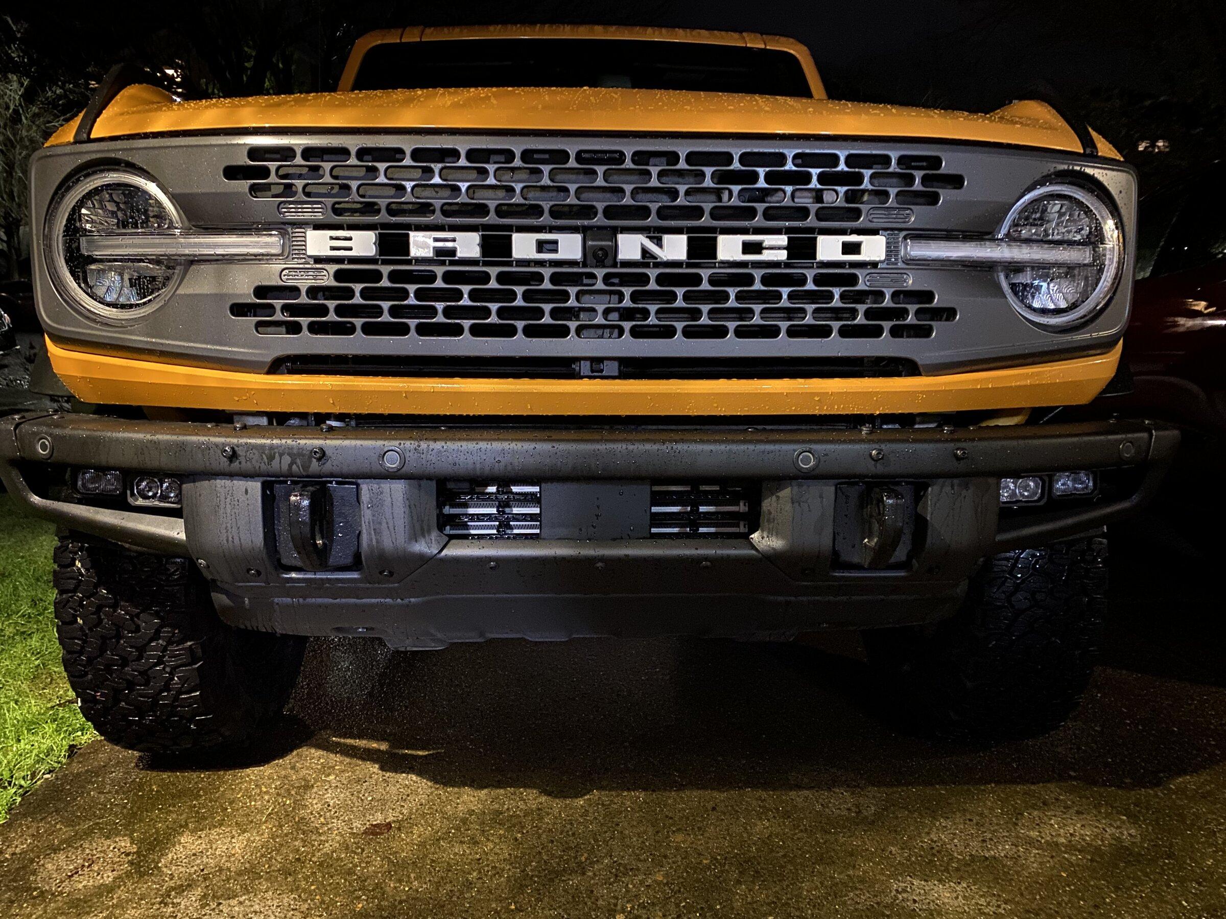 Ford Bronco Alternate Fog Pocket Solution Installed IMG-0807