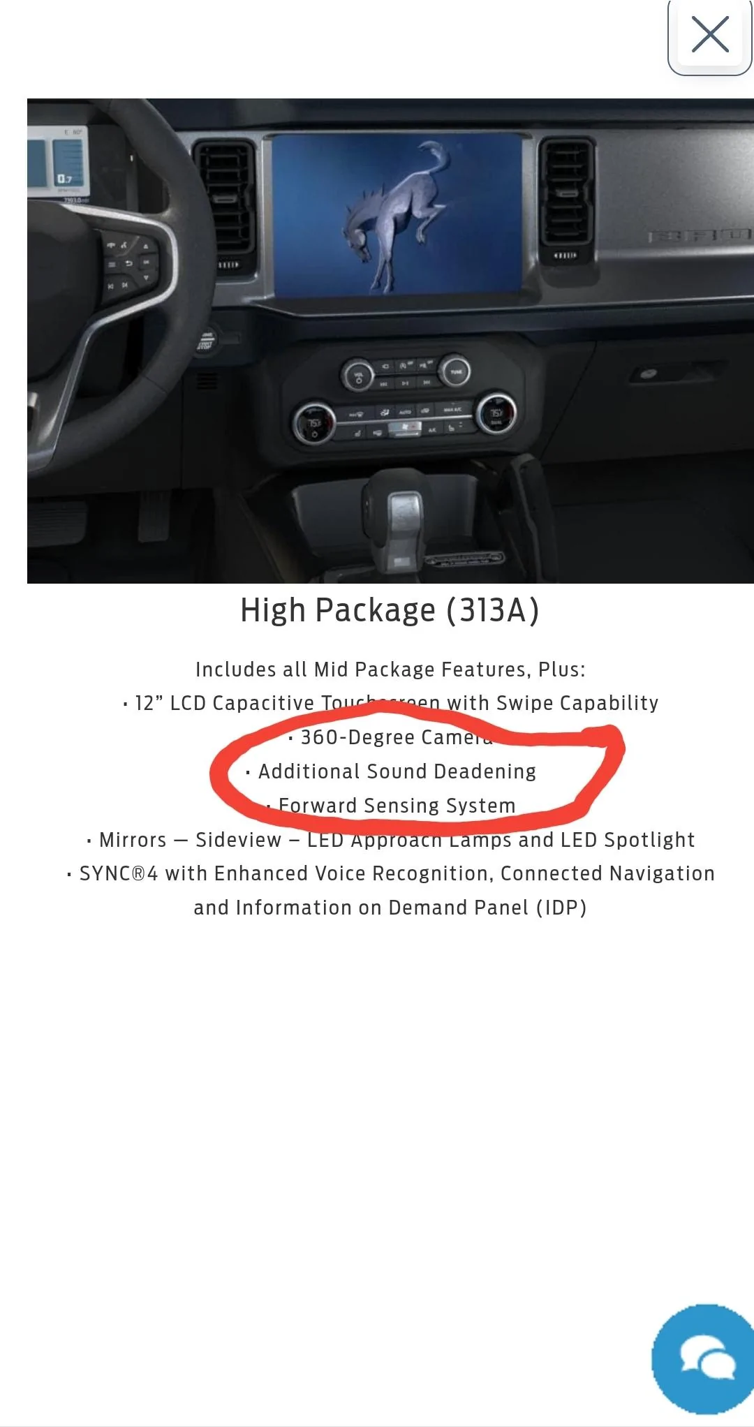 Ford Bronco Define High package "Sound deadening" Screenshot_20220114-120942_Chrom