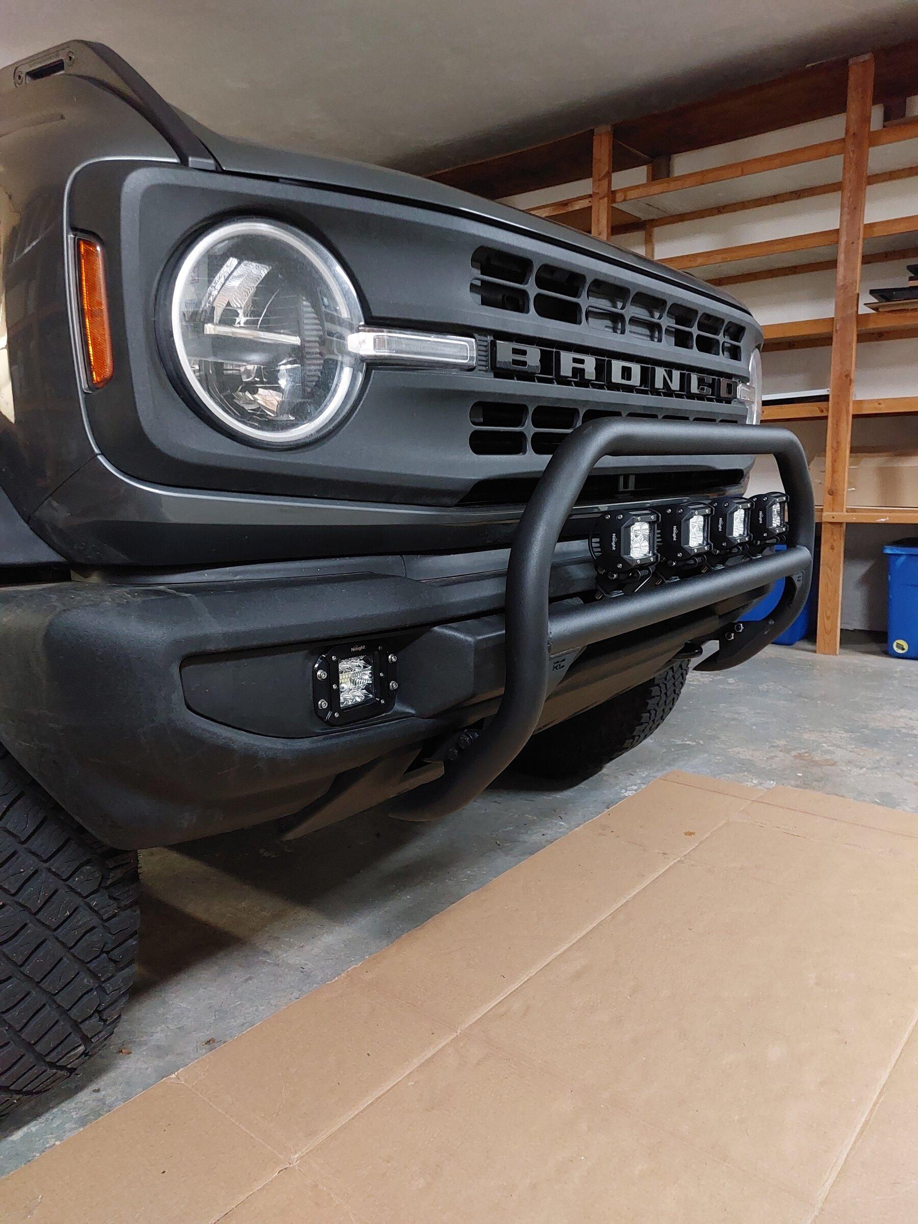 Ford Bronco Rough Country nudge bar installed 20220114_170055