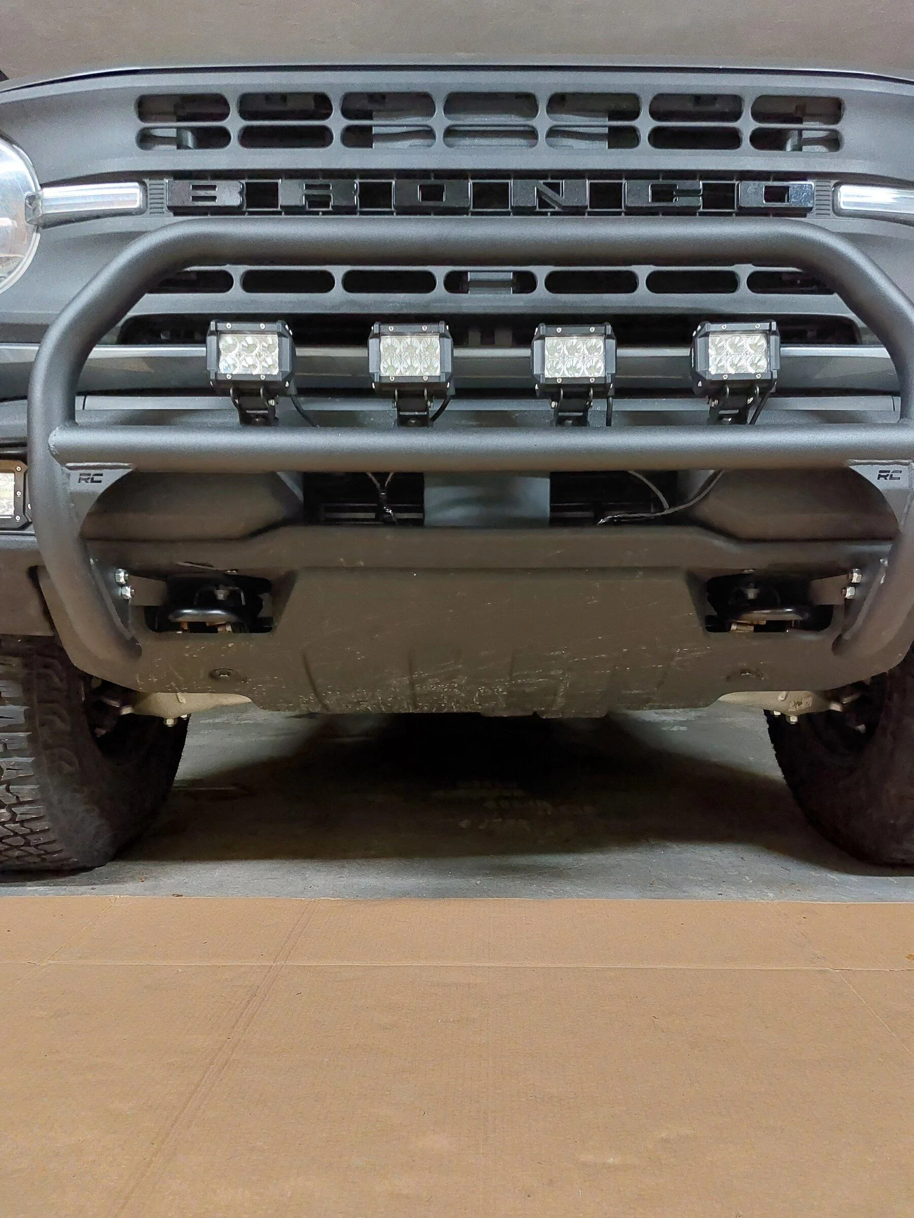 Ford Bronco Rough Country nudge bar installed 20220114_173244