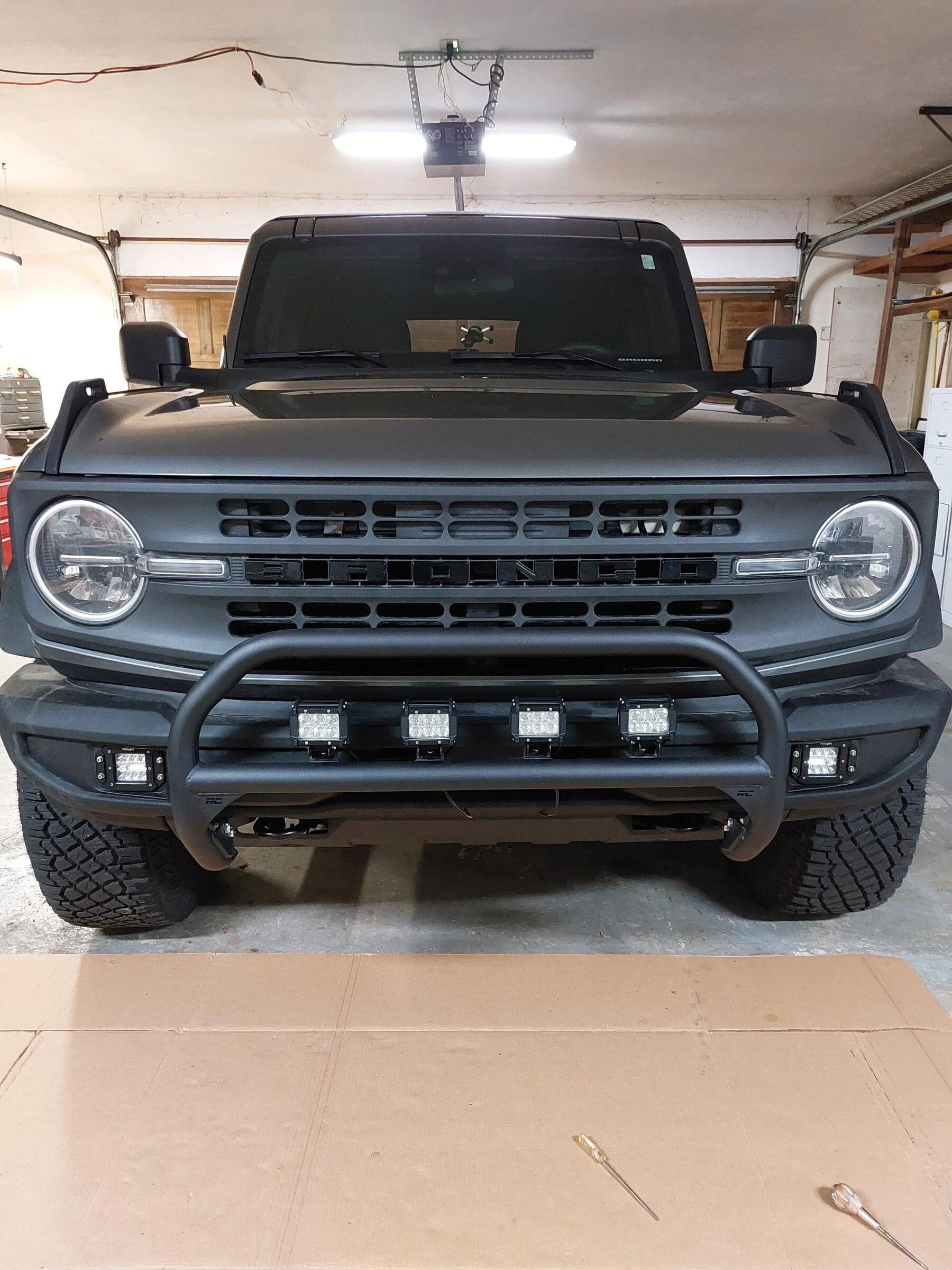 Ford Bronco Rough Country nudge bar installed 20220114_125129