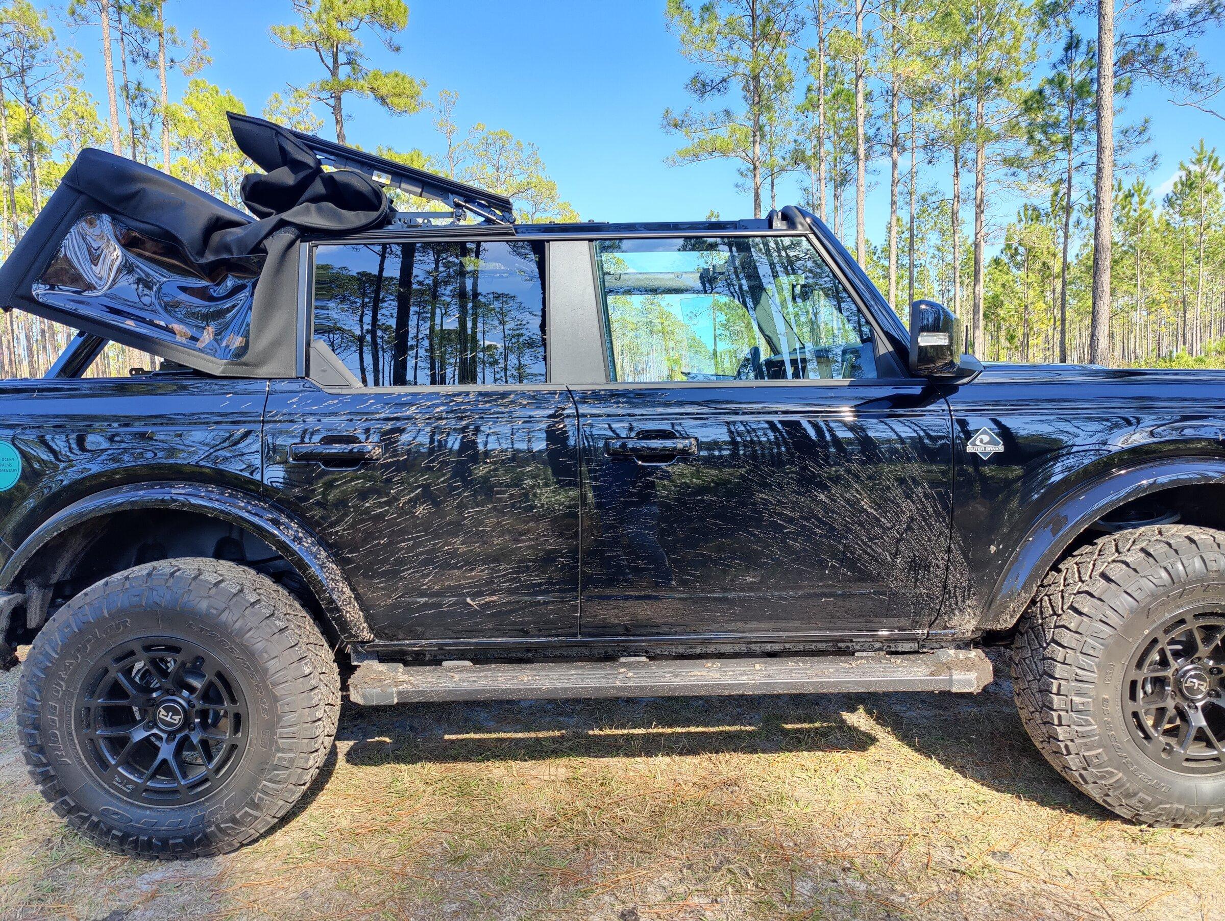 Ford Bronco Matte Black Outer Banks on 35" Ridge Grapplers & 2" Lift IMG_20220108_131556