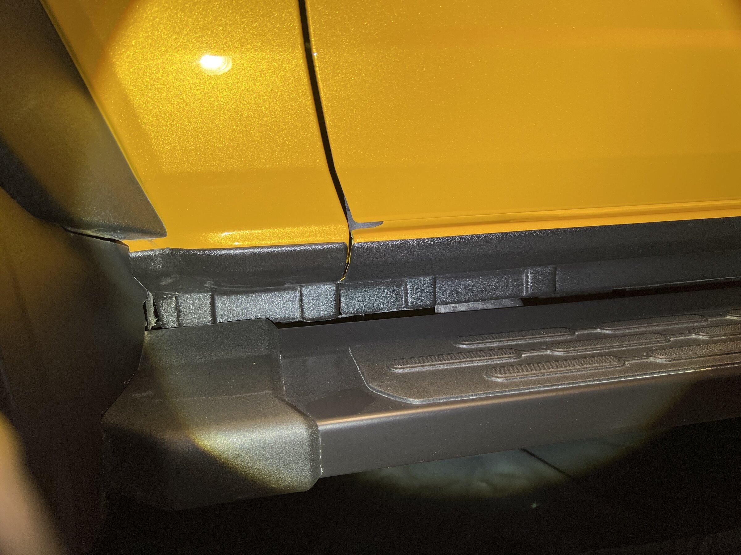 Ford Bronco Front Splash Guards/Mud Flap will NOT fit with Running Board image