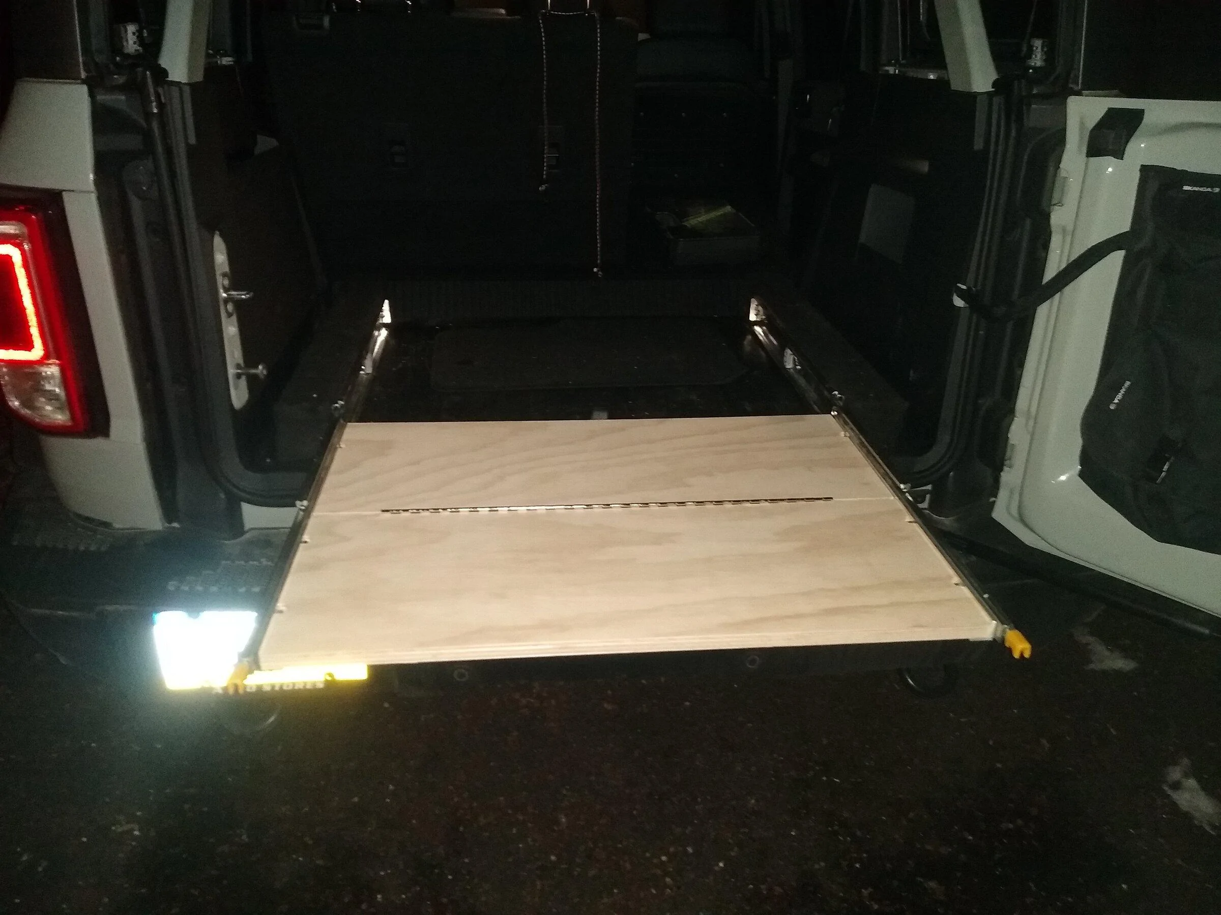 Ford Bronco Bronco sliding tail gate and floor leveling IMG_20220115_174813371