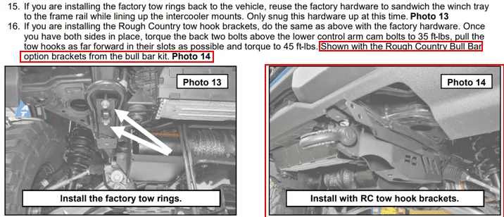 Ford Bronco Rough Country nudge bar installed nudge (2)