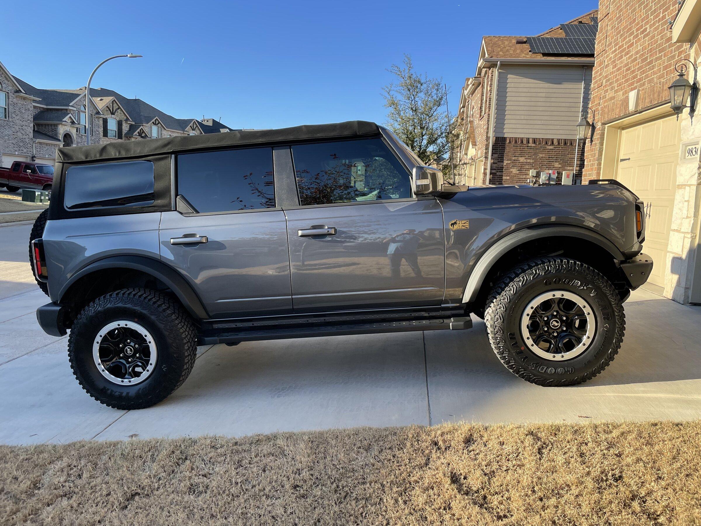 Ford Bronco Custom Bronco overlay decals installed. A2842CFA-EFA4-440A-9C9C-BDBFA470B3D4