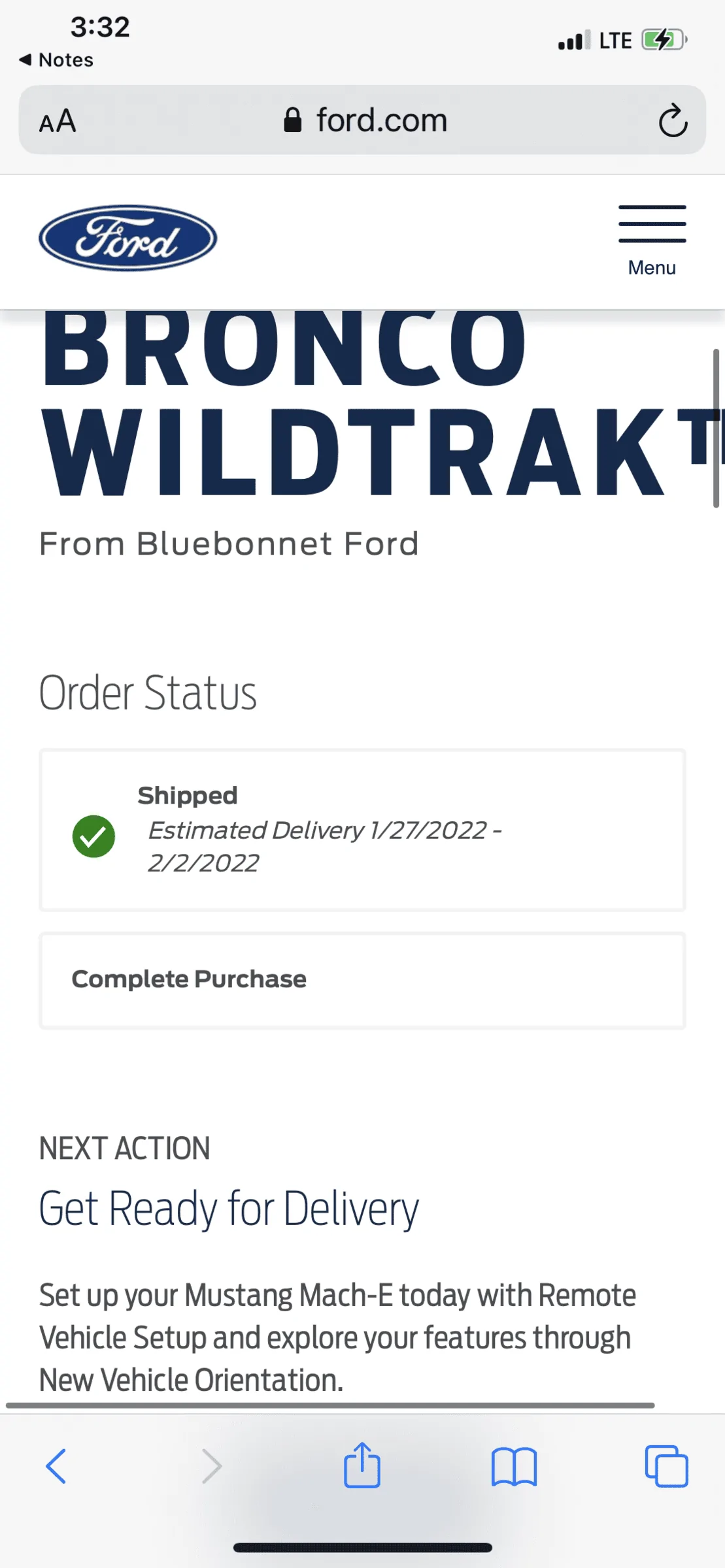 Ford Bronco Shipping Question FCECCDD3-EF1C-48B0-A3C1-8AE5D7007C35