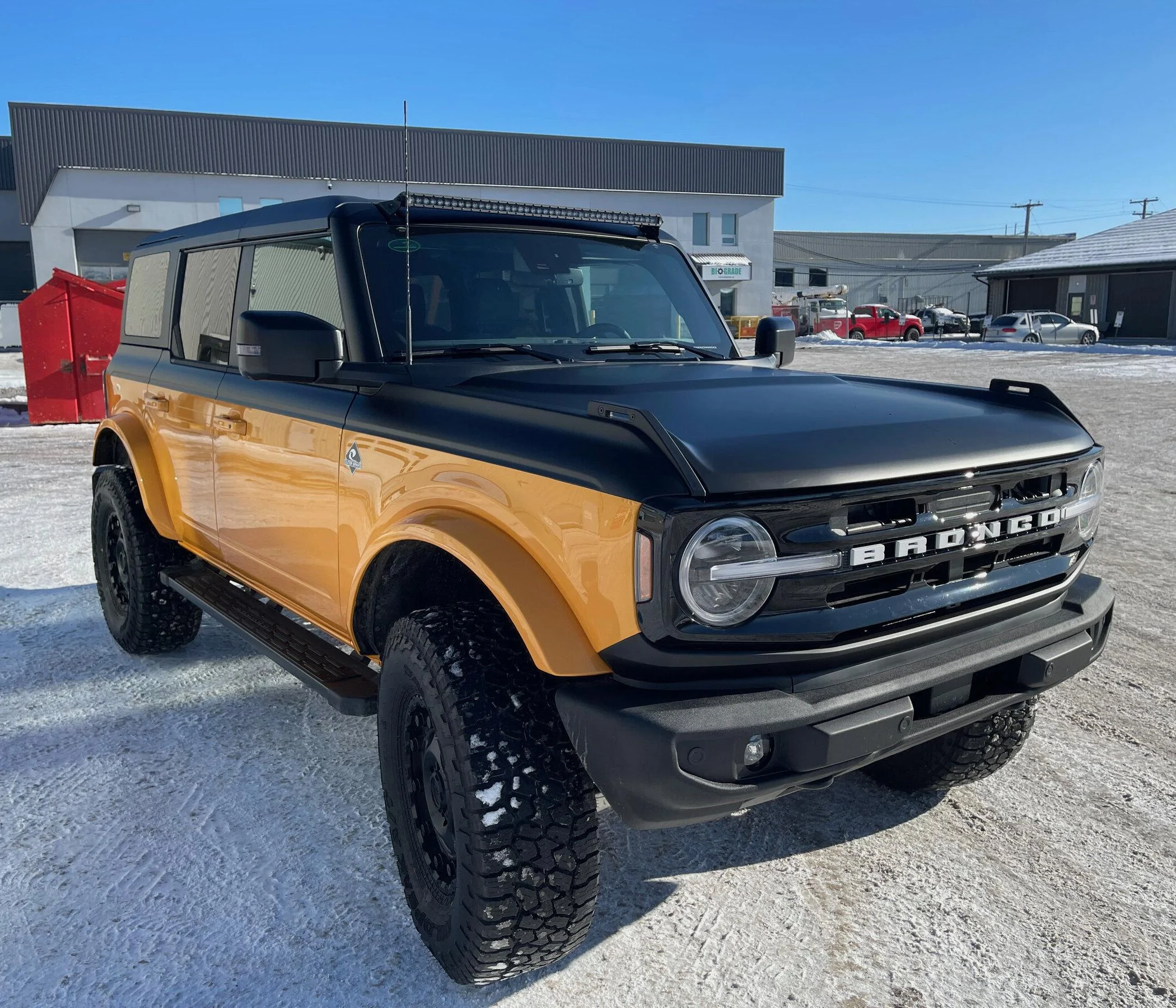 Ford Bronco Vintage Inspired Cyber Orange & Black Outer Banks Bronco Build IMG_1854